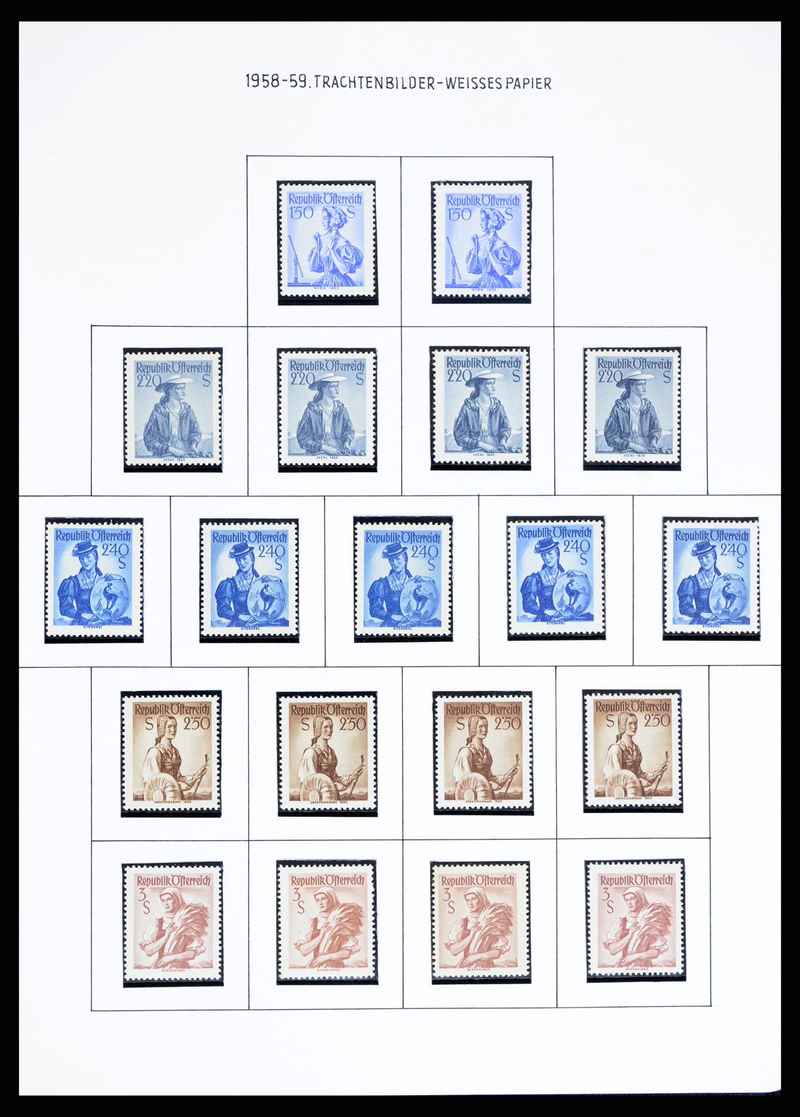 36764 051 - Postzegelverzameling 36764 Oostenrijk 1850-1980.