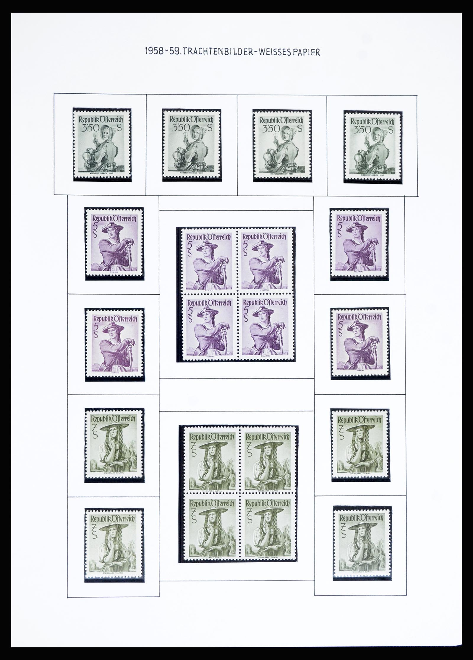 36764 052 - Postzegelverzameling 36764 Oostenrijk 1850-1980.