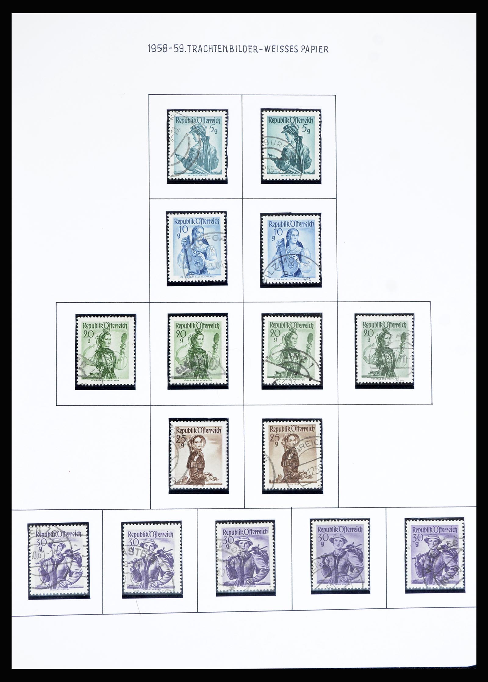 36764 053 - Postzegelverzameling 36764 Oostenrijk 1850-1980.