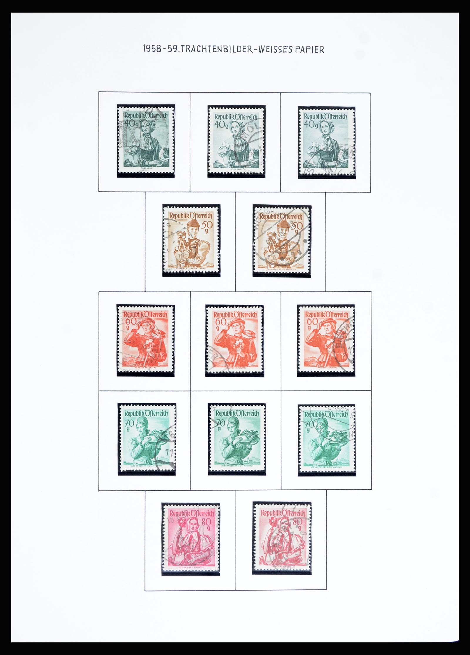 36764 054 - Postzegelverzameling 36764 Oostenrijk 1850-1980.