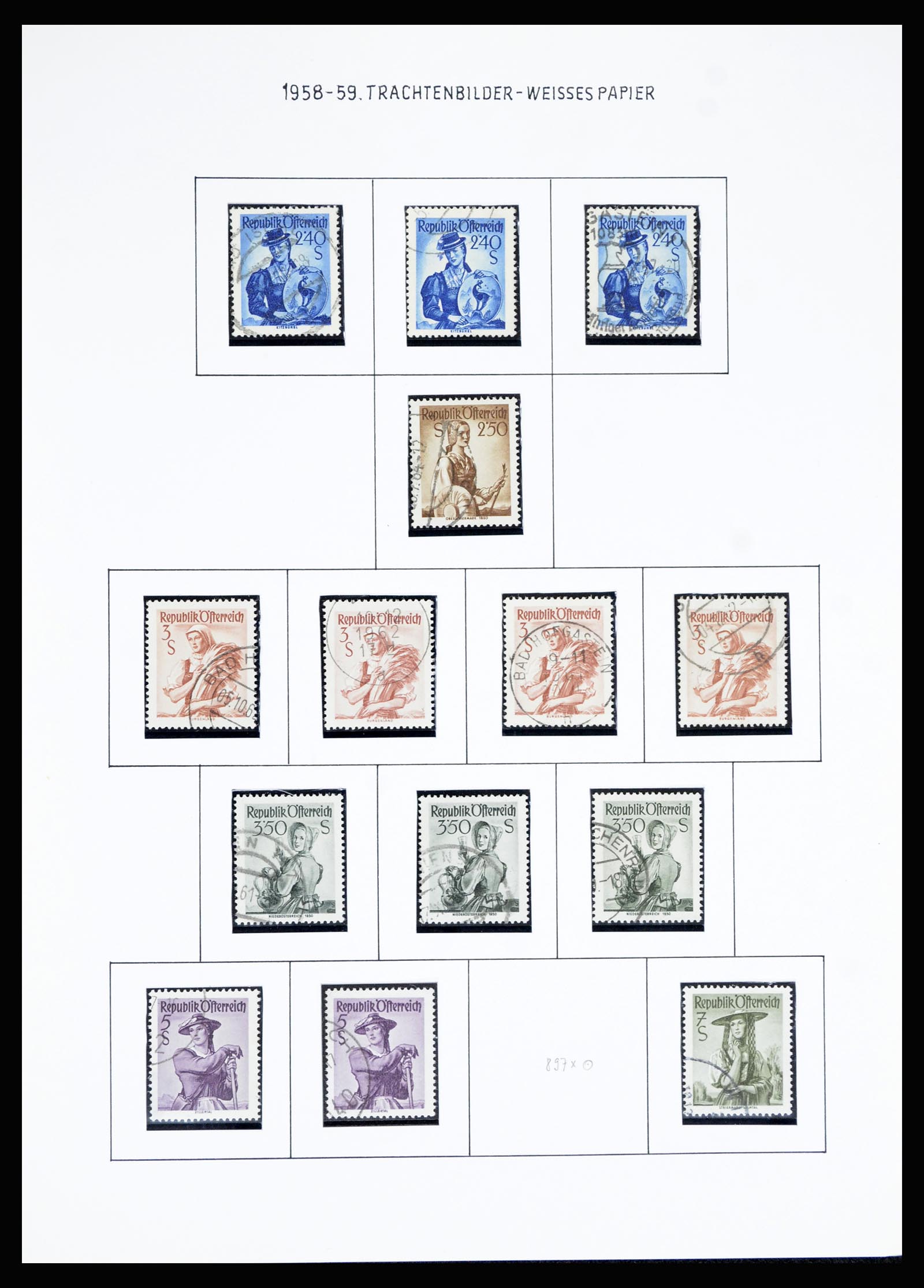 36764 056 - Postzegelverzameling 36764 Oostenrijk 1850-1980.