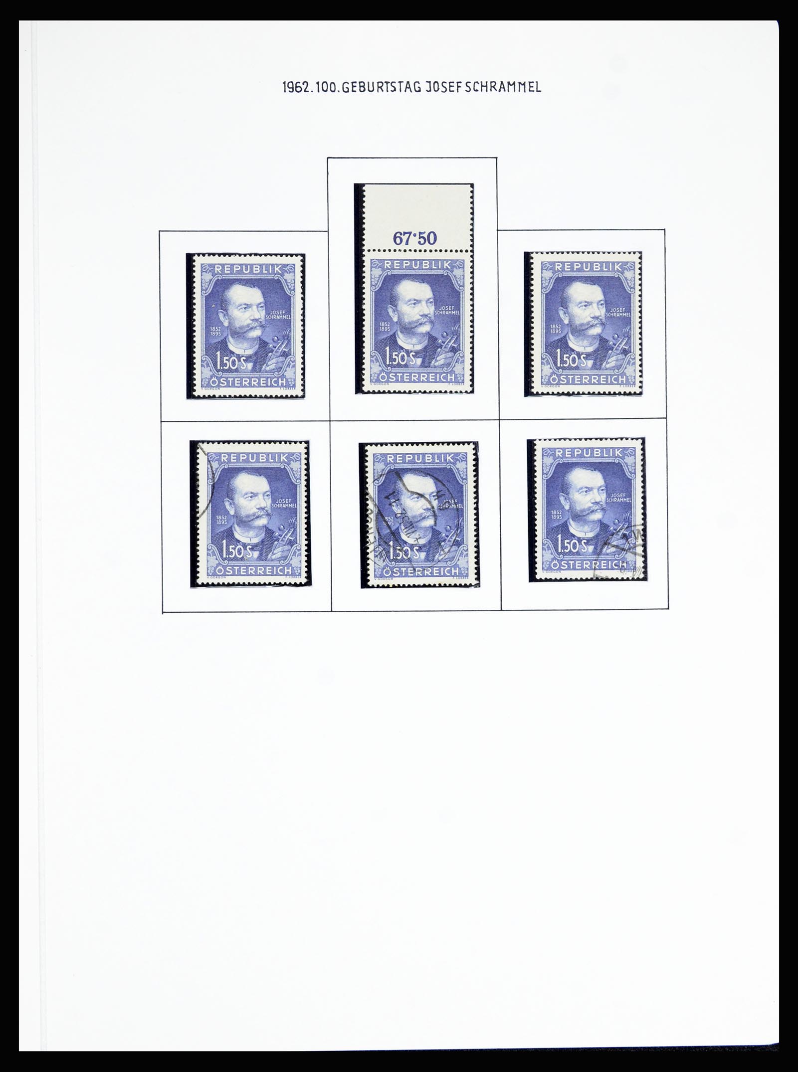 36764 060 - Postzegelverzameling 36764 Oostenrijk 1850-1980.