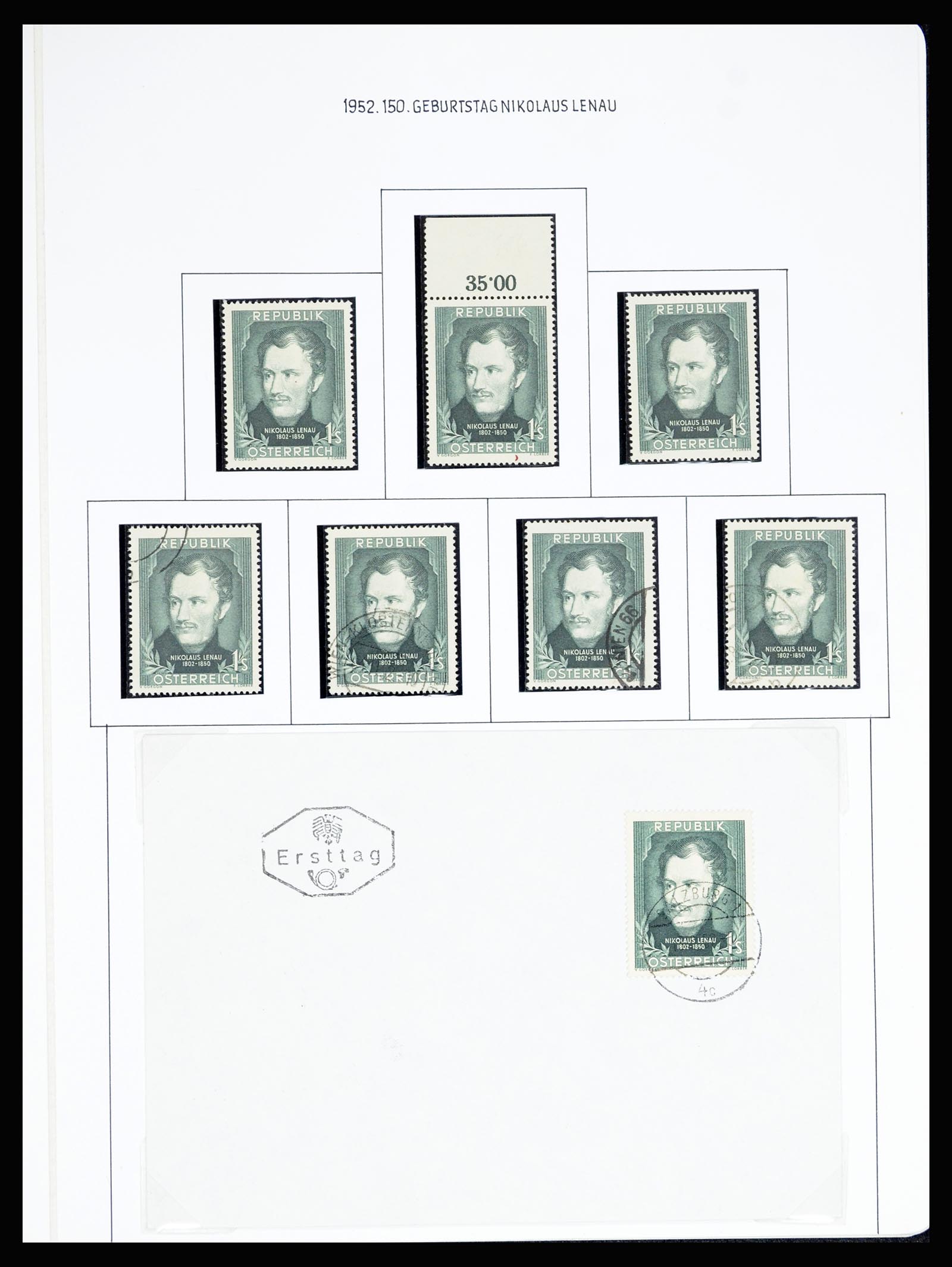 36764 067 - Postzegelverzameling 36764 Oostenrijk 1850-1980.