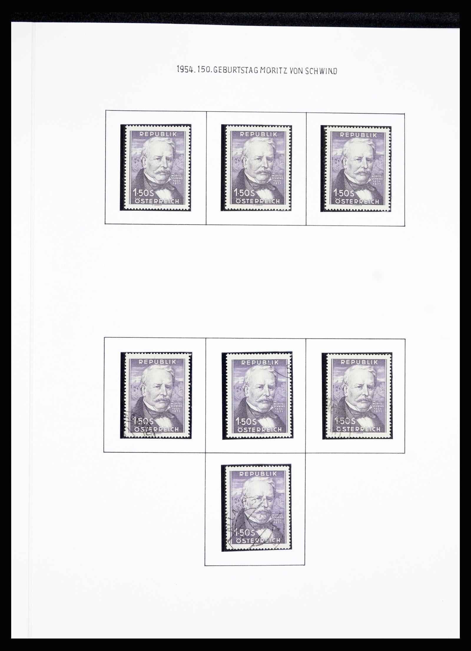 36764 090 - Postzegelverzameling 36764 Oostenrijk 1850-1980.