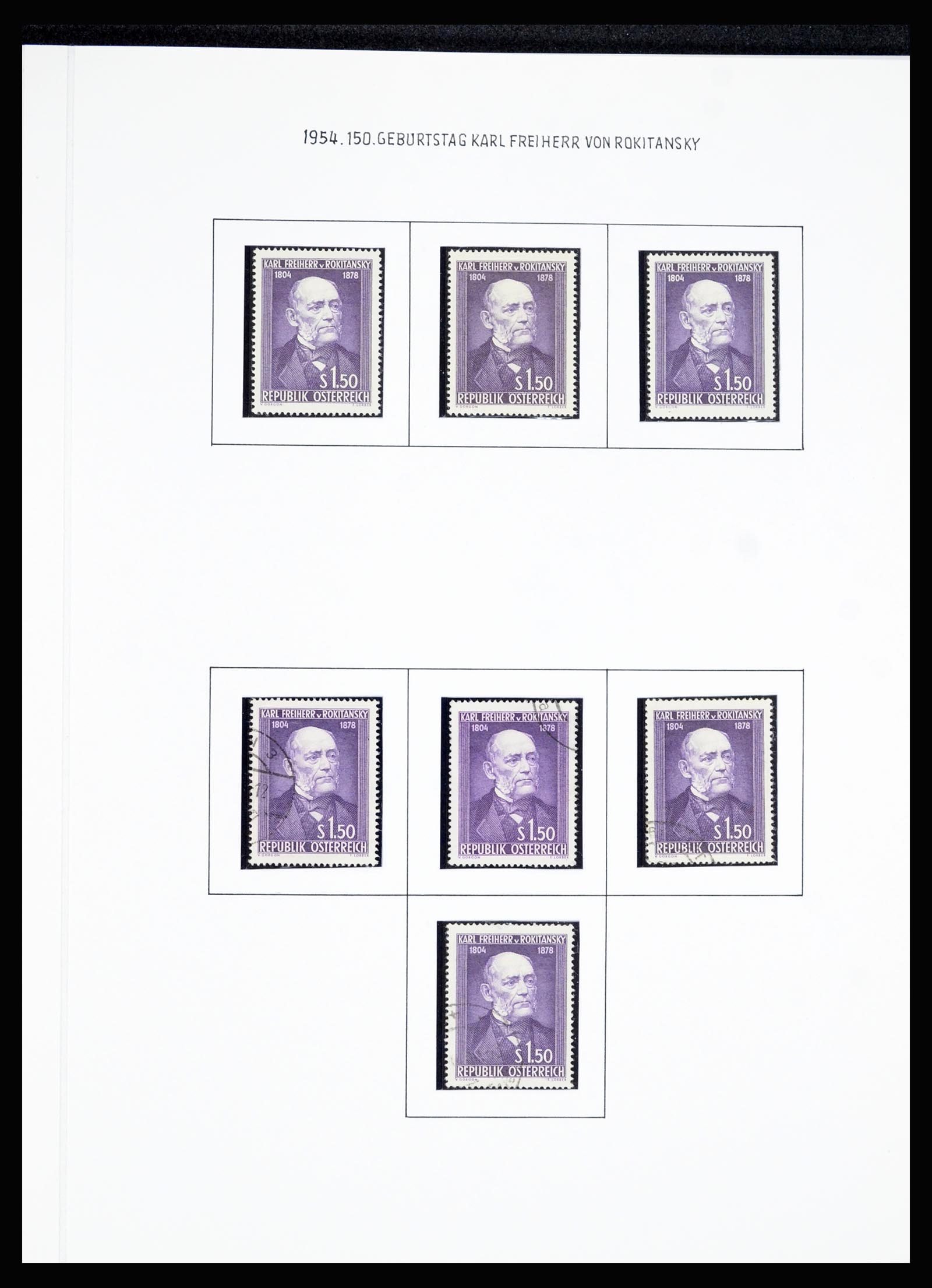 36764 093 - Postzegelverzameling 36764 Oostenrijk 1850-1980.