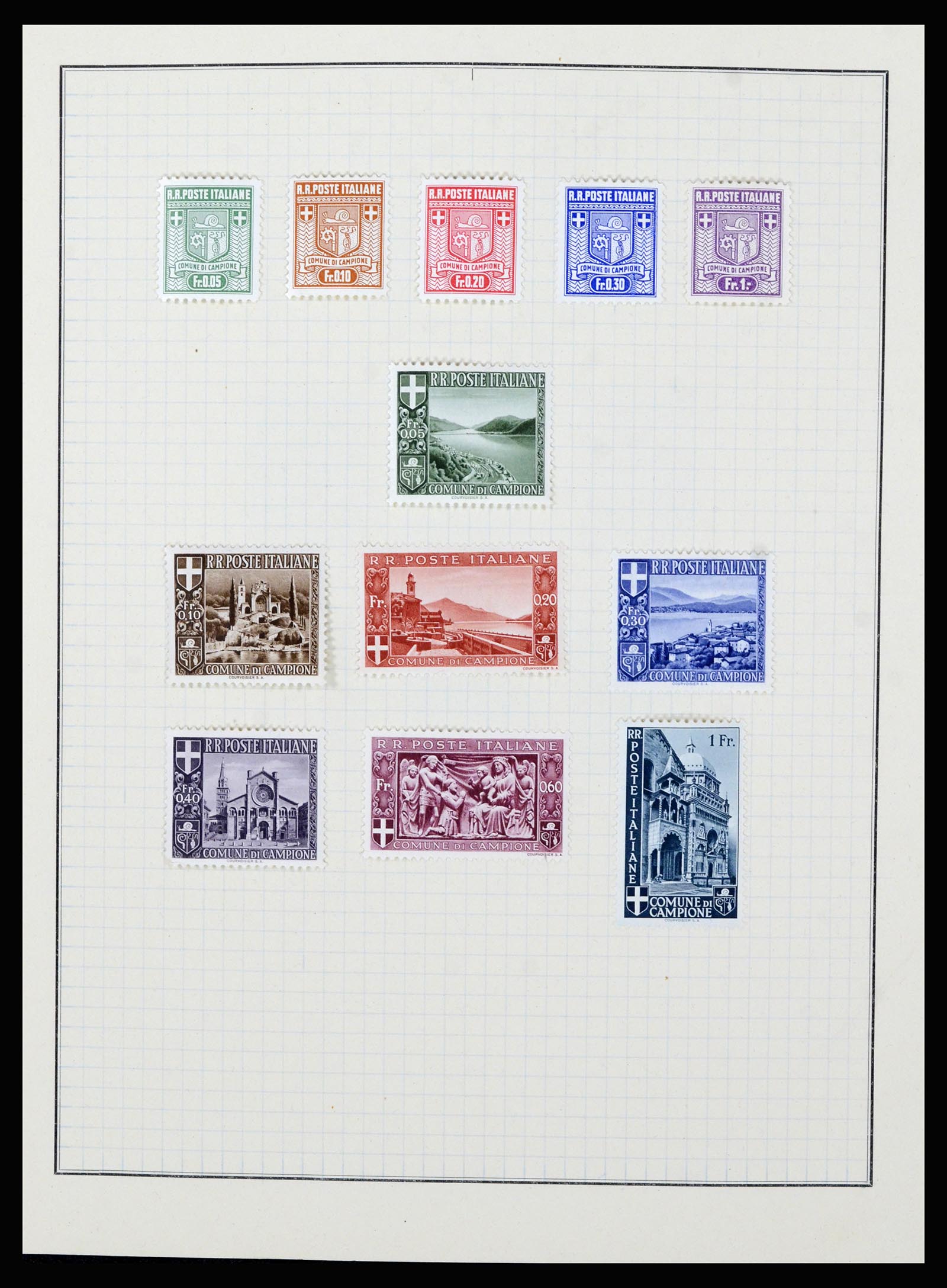 36766 001 - Stamp collection 36766 Liechtenstein 1912-1955.