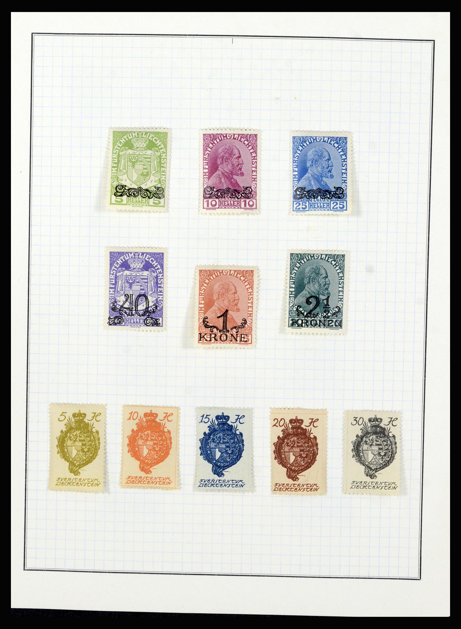 36766 005 - Postzegelverzameling 36766 Liechtenstein 1912-1955.