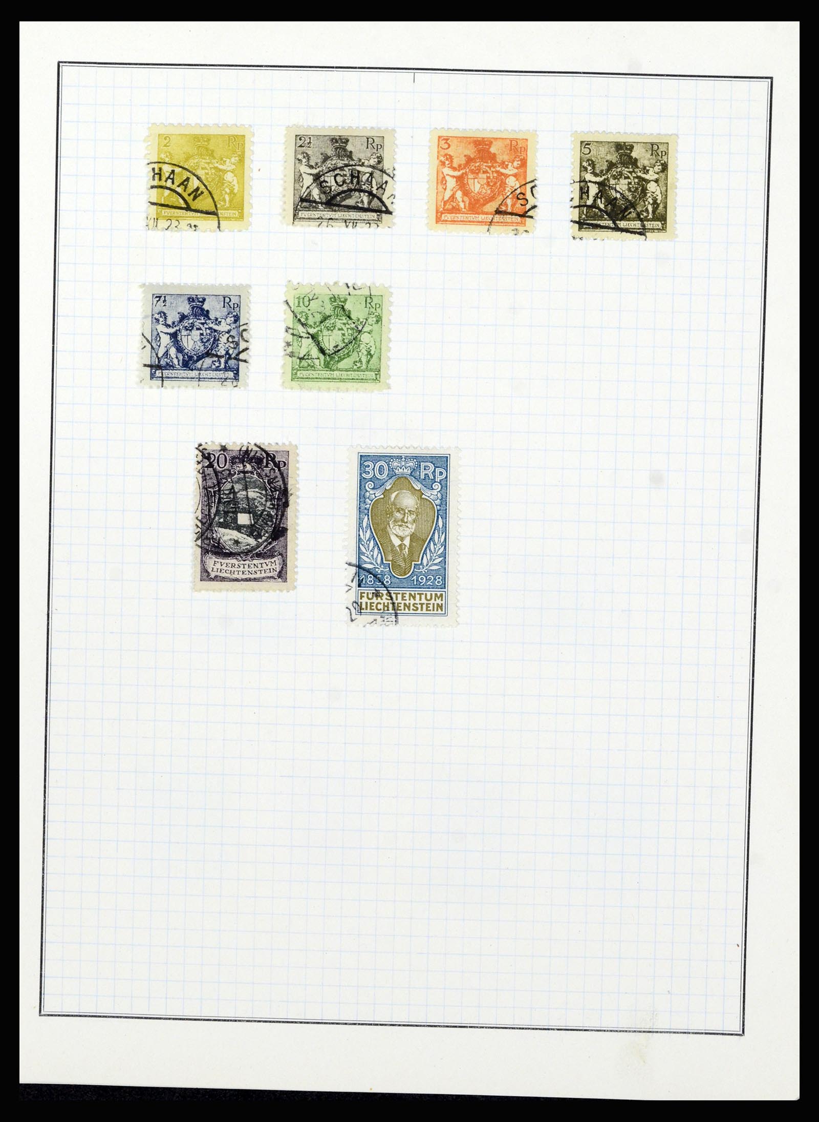 36766 007 - Stamp collection 36766 Liechtenstein 1912-1955.