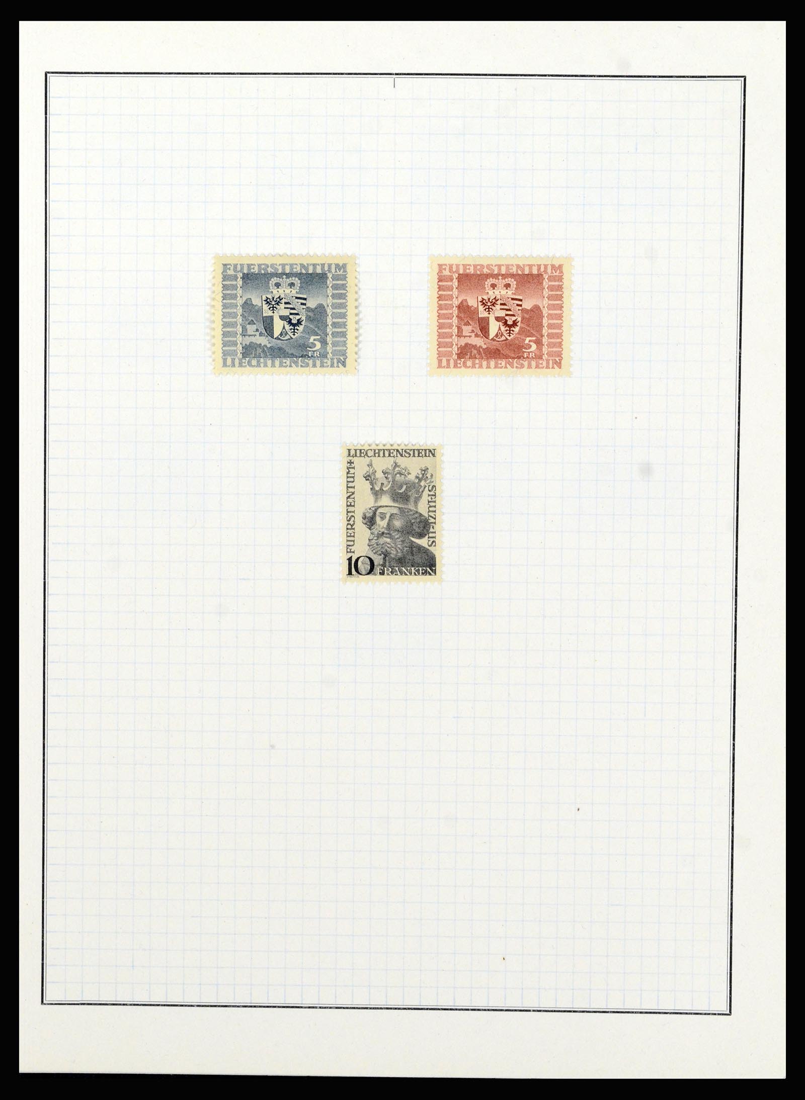 36766 022 - Postzegelverzameling 36766 Liechtenstein 1912-1955.