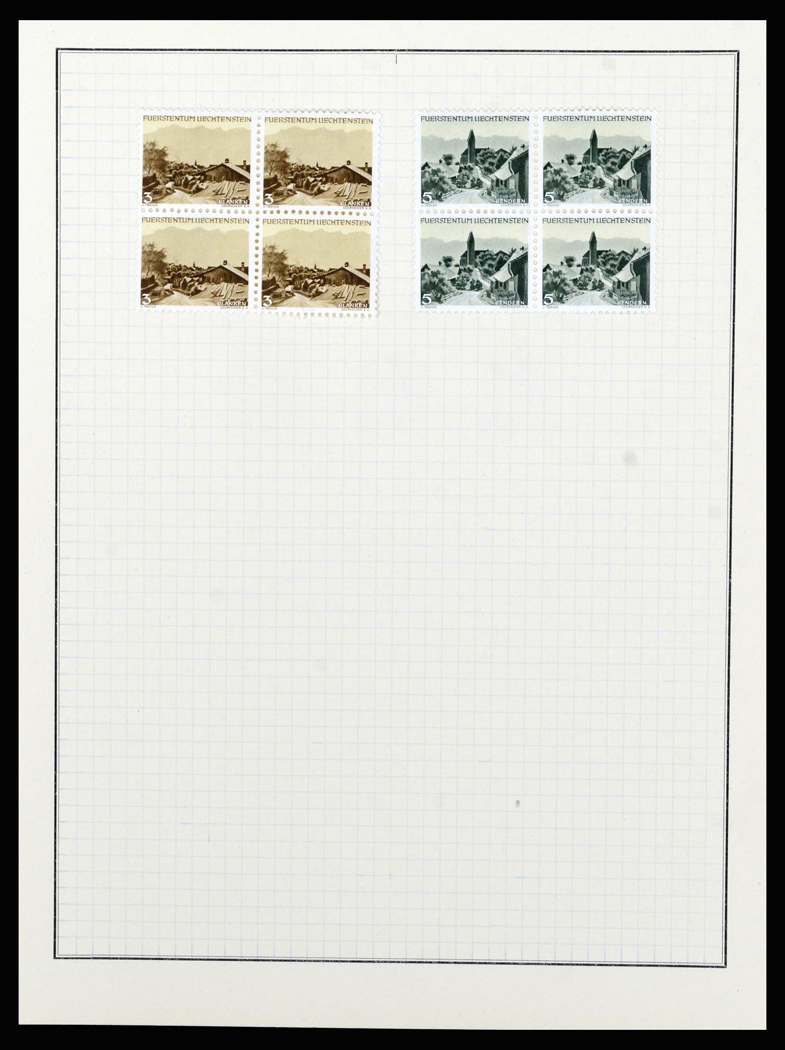 36766 024 - Stamp collection 36766 Liechtenstein 1912-1955.