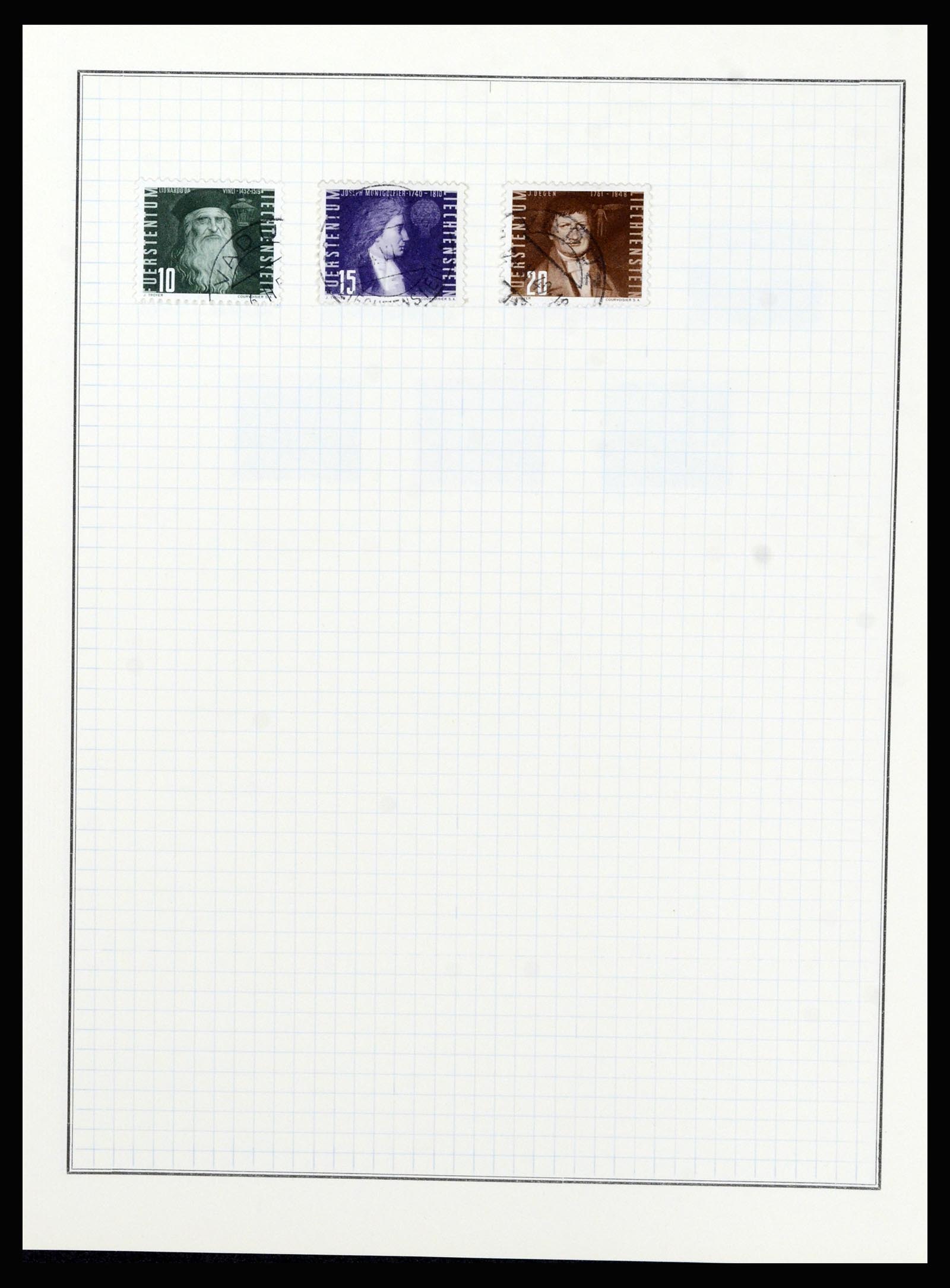 36766 032 - Stamp collection 36766 Liechtenstein 1912-1955.