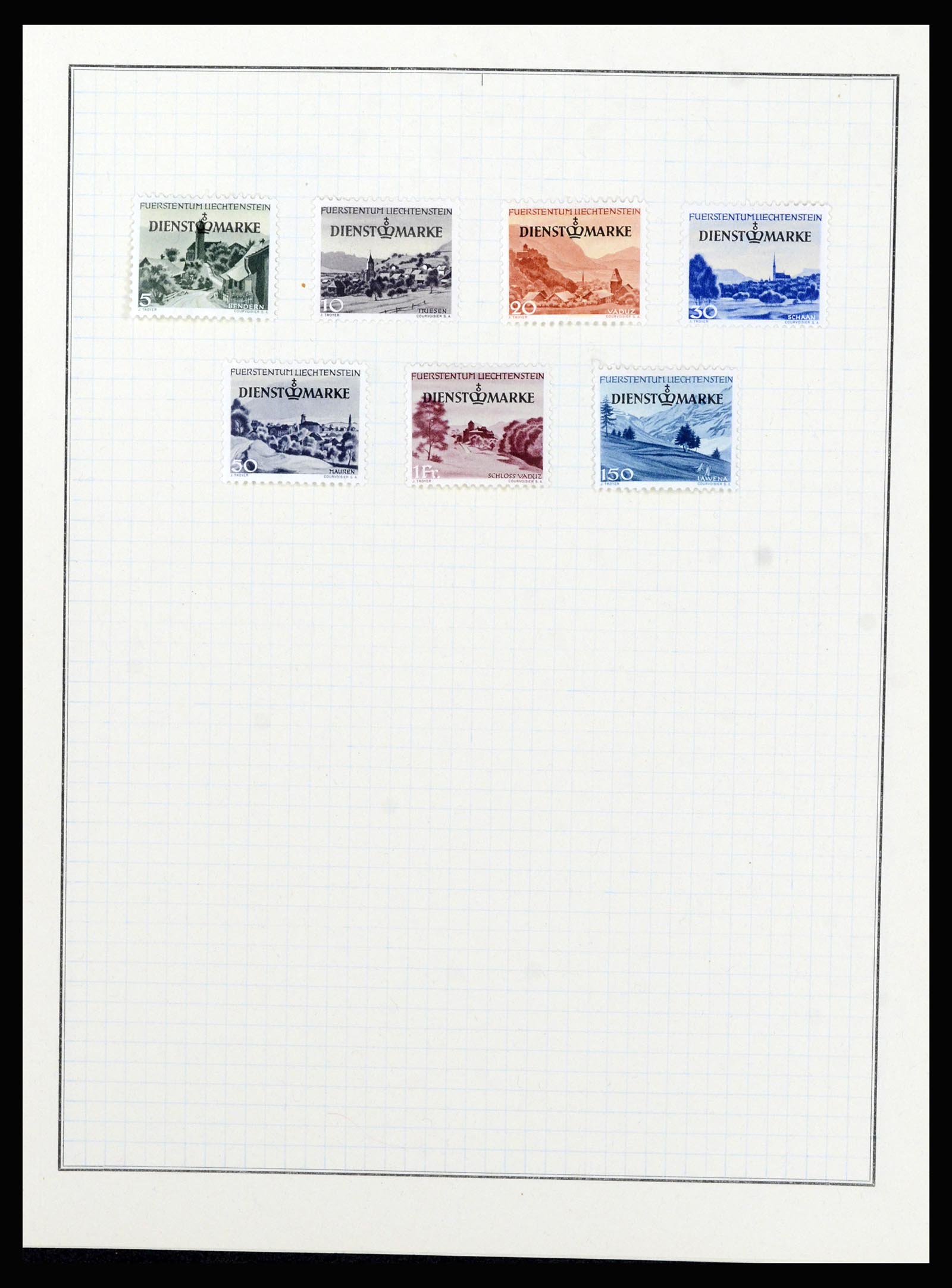 36766 033 - Postzegelverzameling 36766 Liechtenstein 1912-1955.