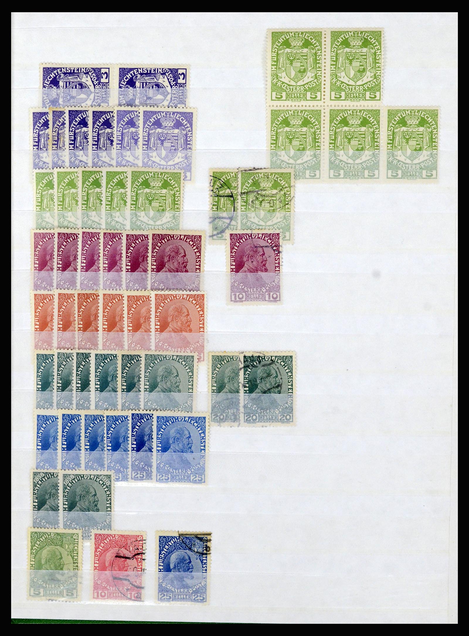 36766 037 - Postzegelverzameling 36766 Liechtenstein 1912-1955.