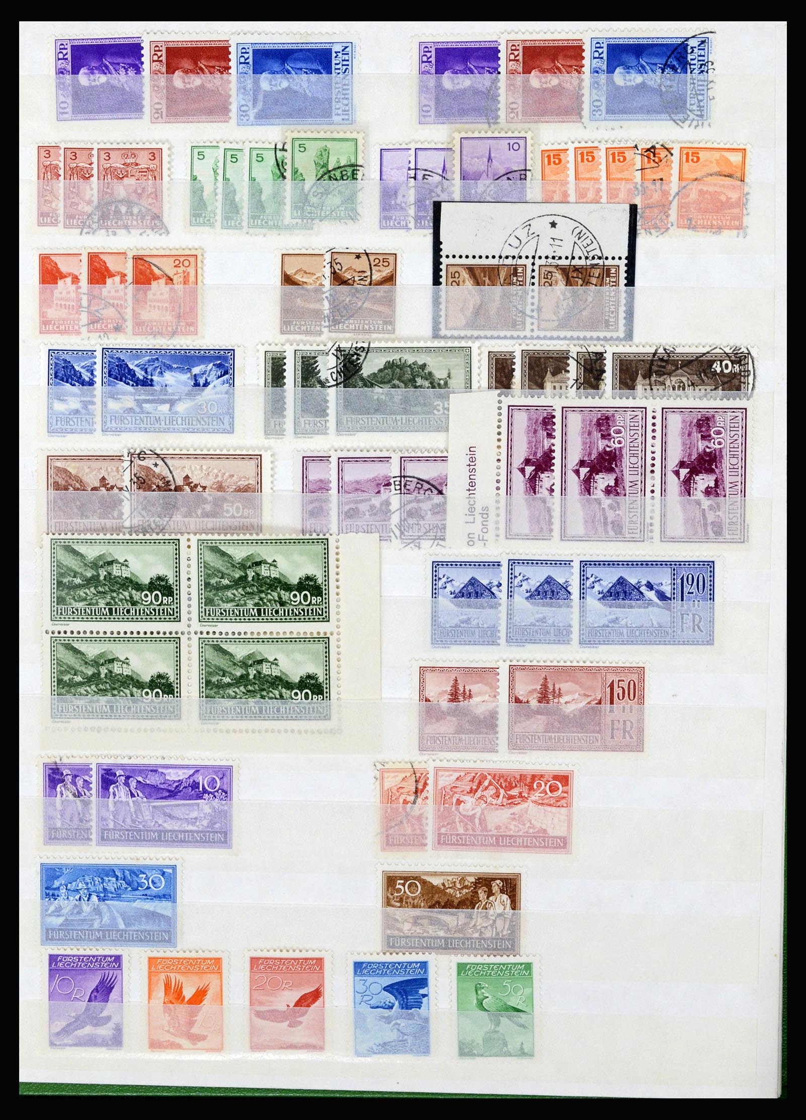 36766 043 - Stamp collection 36766 Liechtenstein 1912-1955.