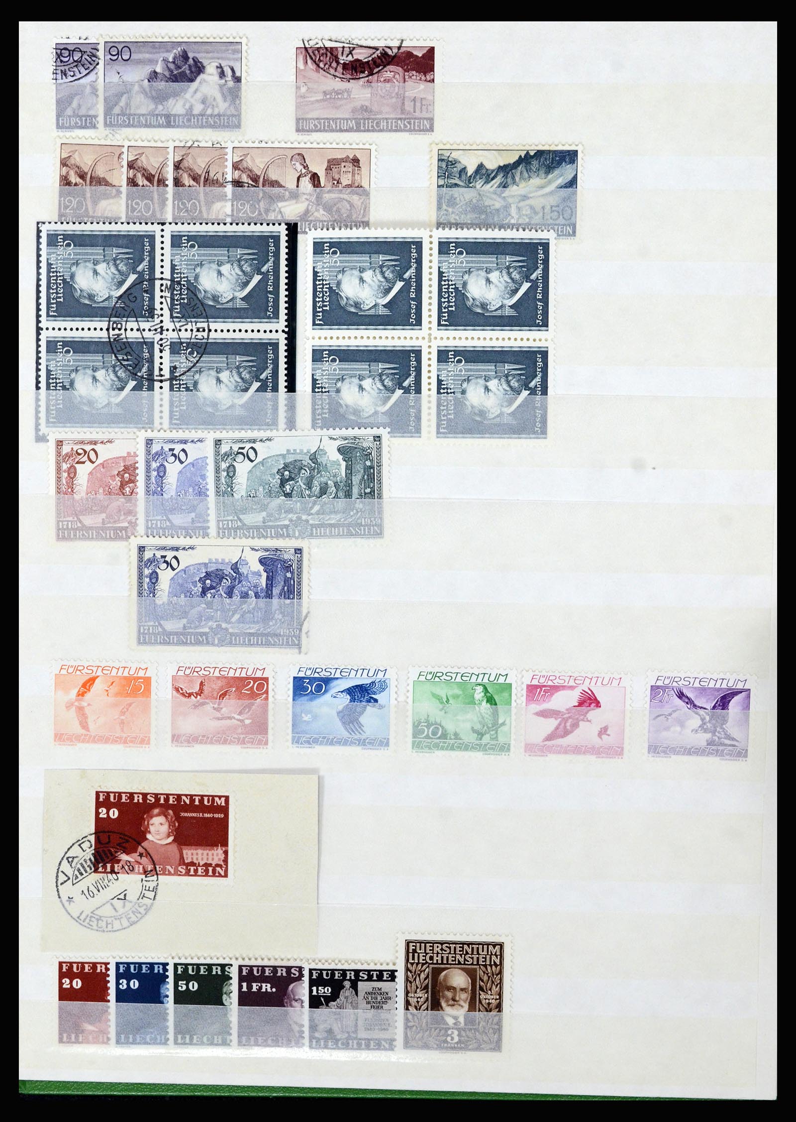 36766 045 - Stamp collection 36766 Liechtenstein 1912-1955.