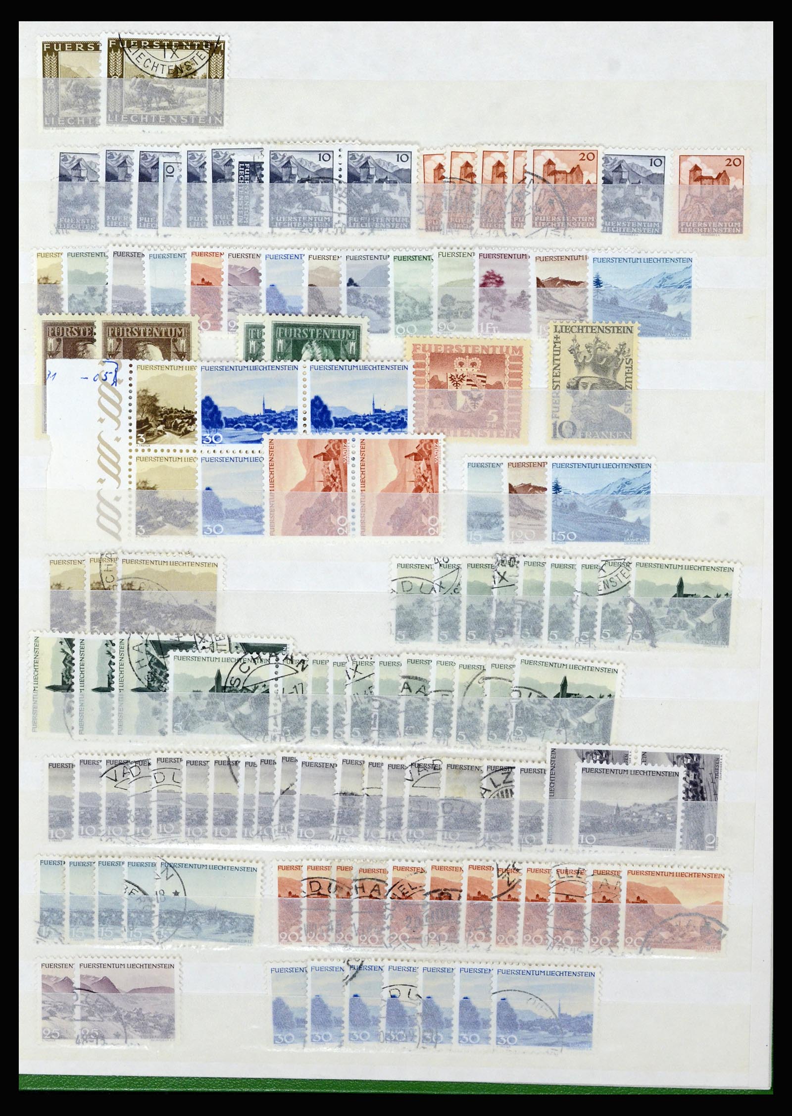36766 047 - Stamp collection 36766 Liechtenstein 1912-1955.