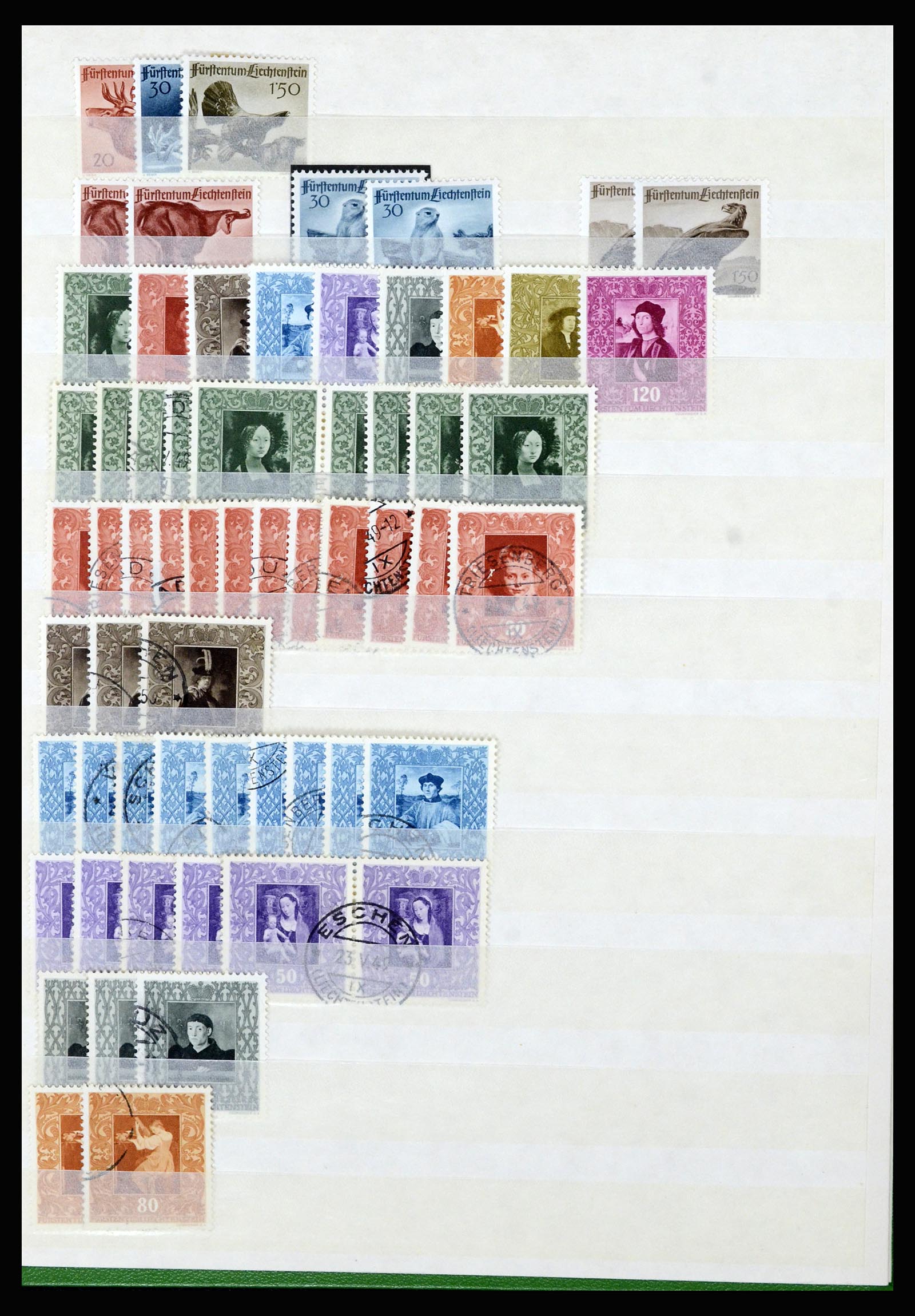 36766 049 - Stamp collection 36766 Liechtenstein 1912-1955.