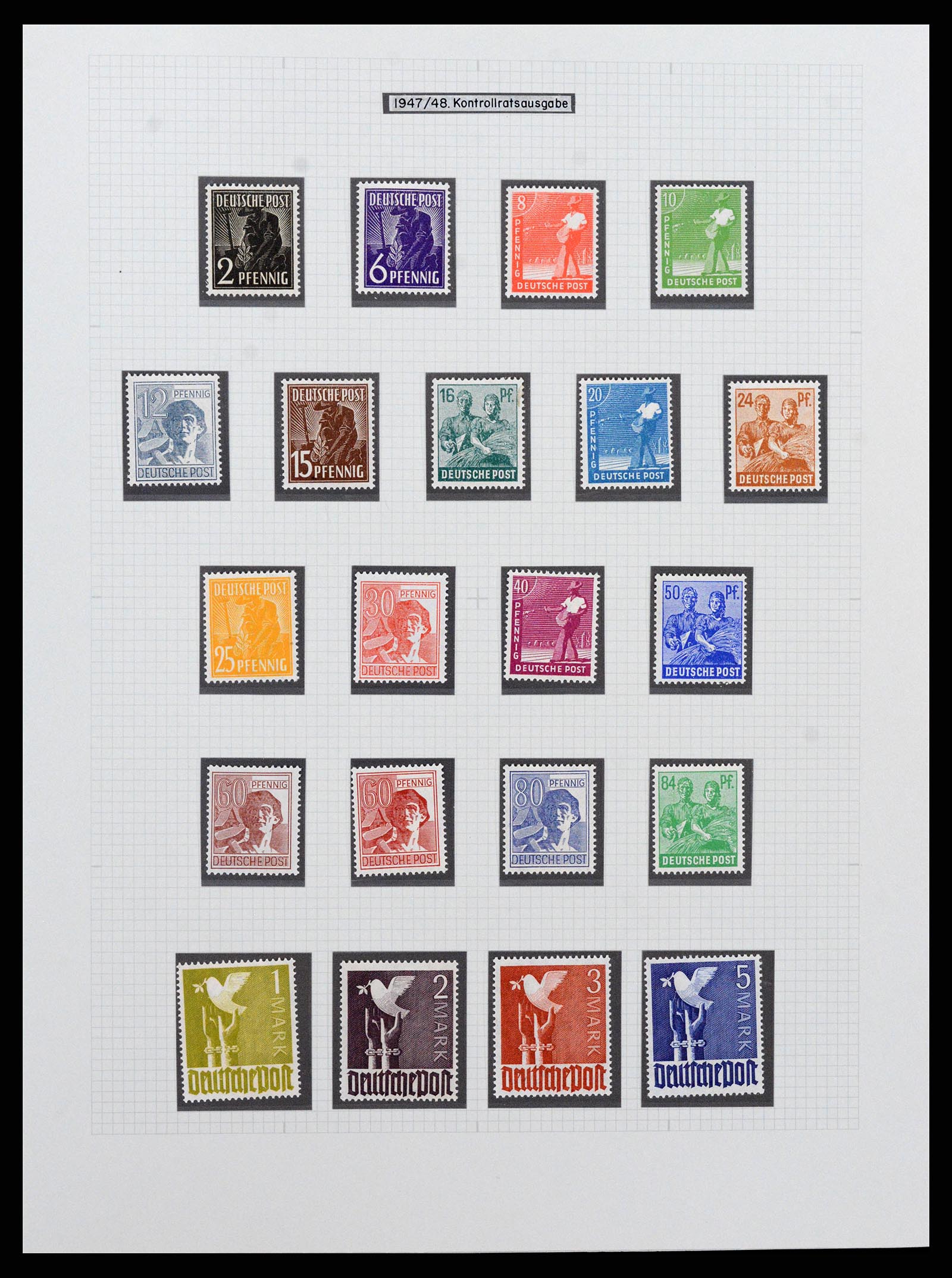 36771 002 - Postzegelverzameling 36771 Duitsland 1945-1970.