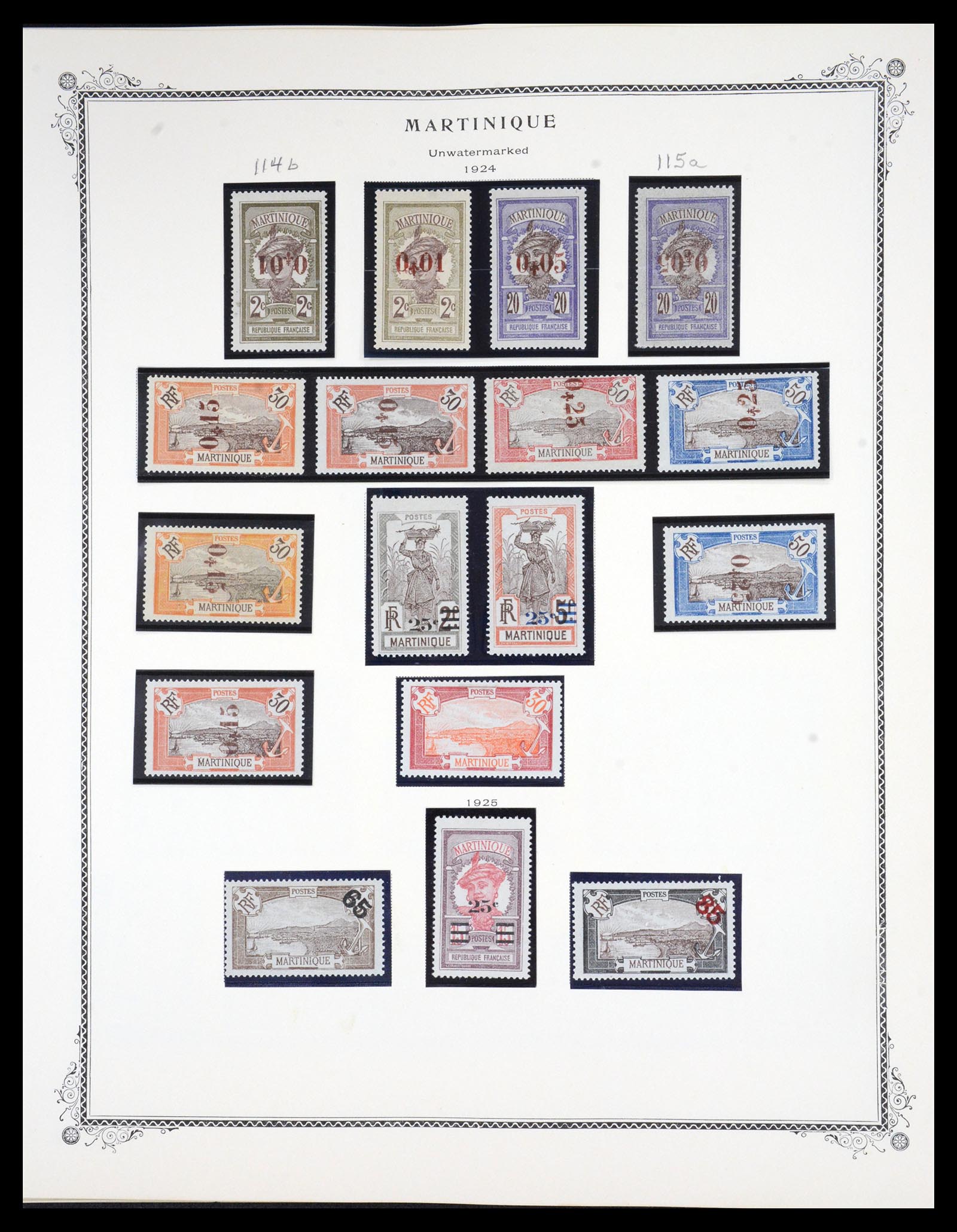 36772 011 - Postzegelverzameling 36772 Martinique 1886-1947.