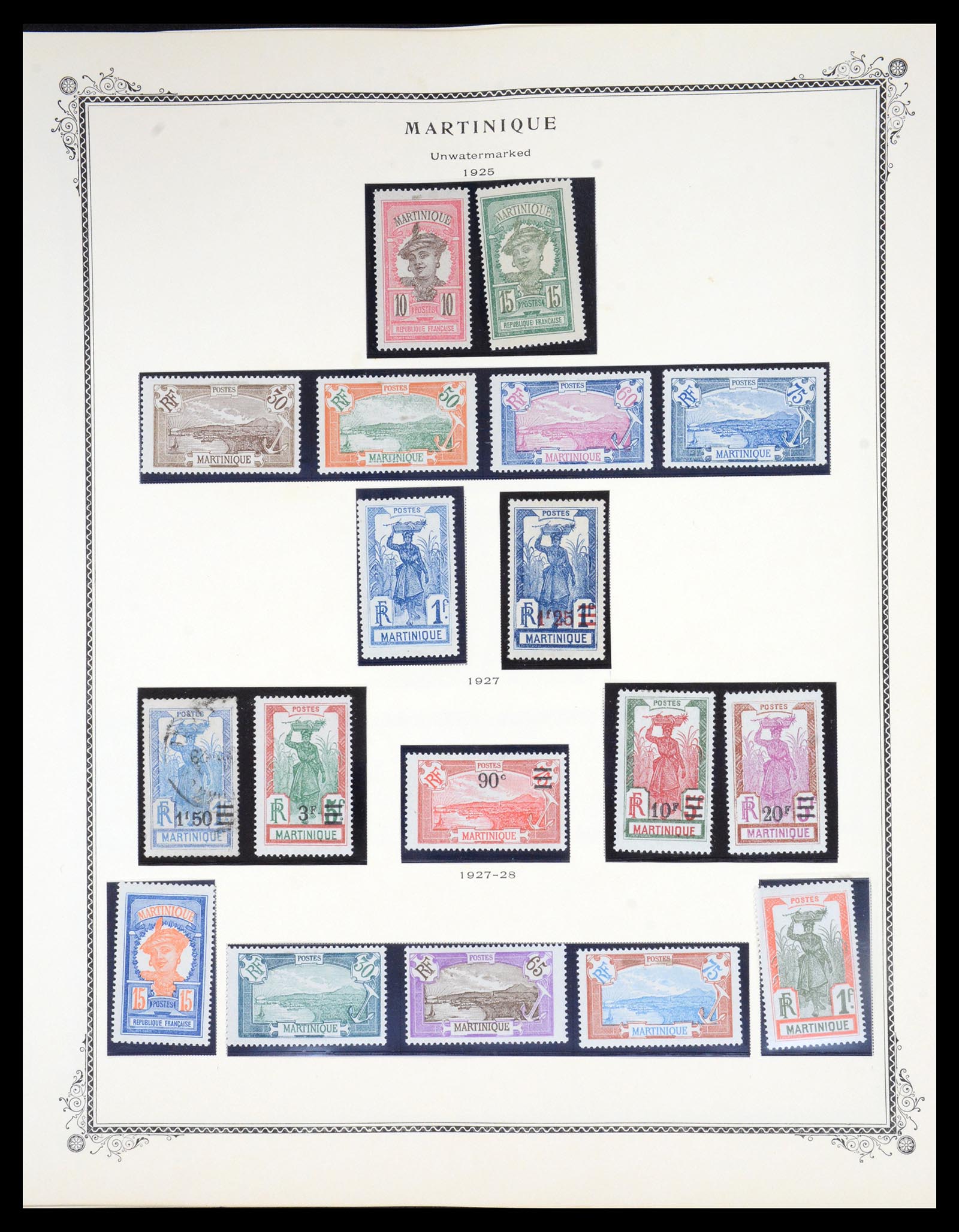 36772 012 - Postzegelverzameling 36772 Martinique 1886-1947.