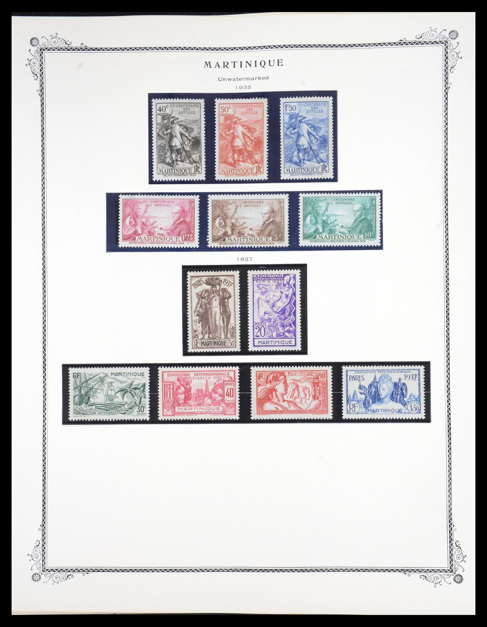 36772 015 - Postzegelverzameling 36772 Martinique 1886-1947.