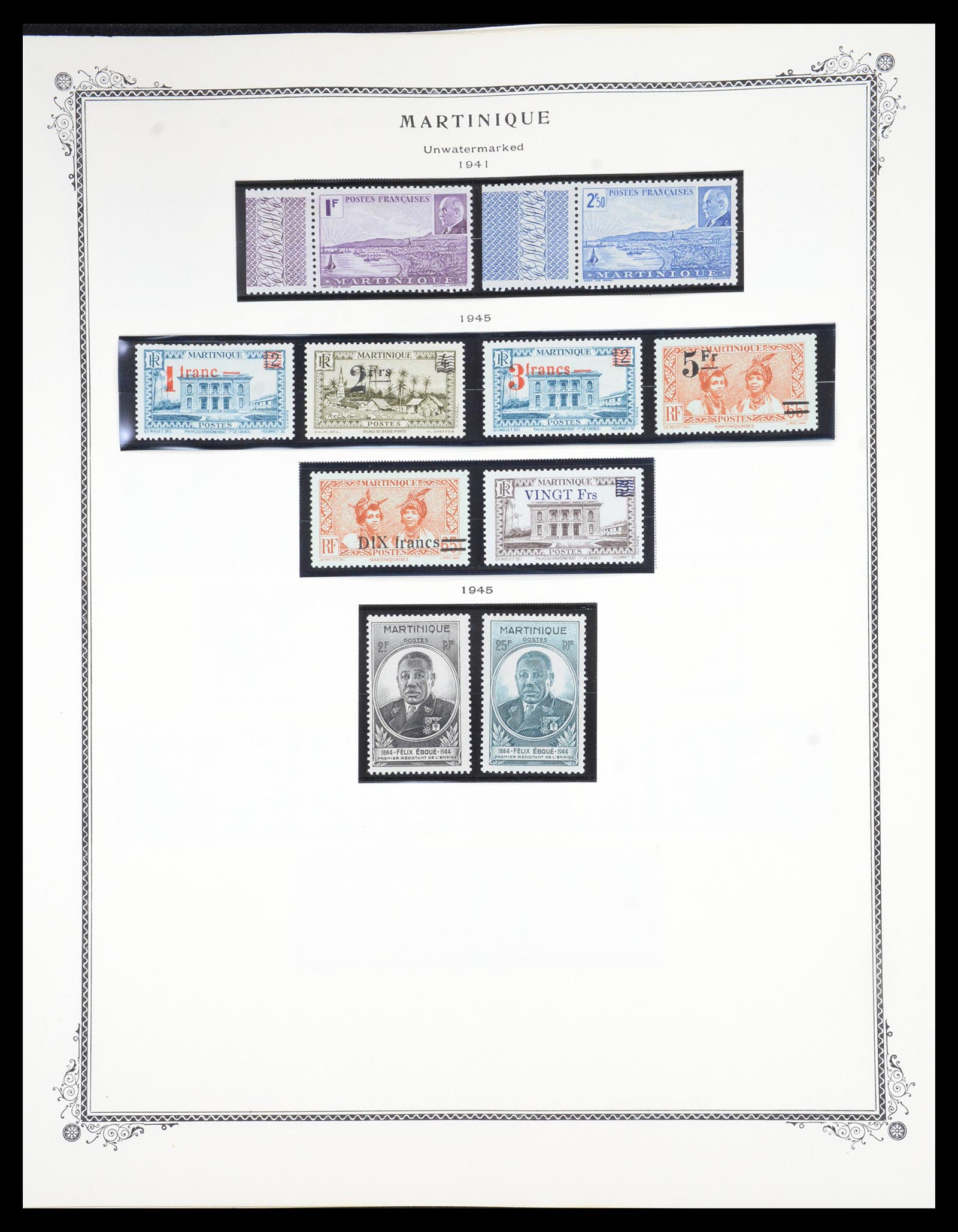 36772 018 - Postzegelverzameling 36772 Martinique 1886-1947.