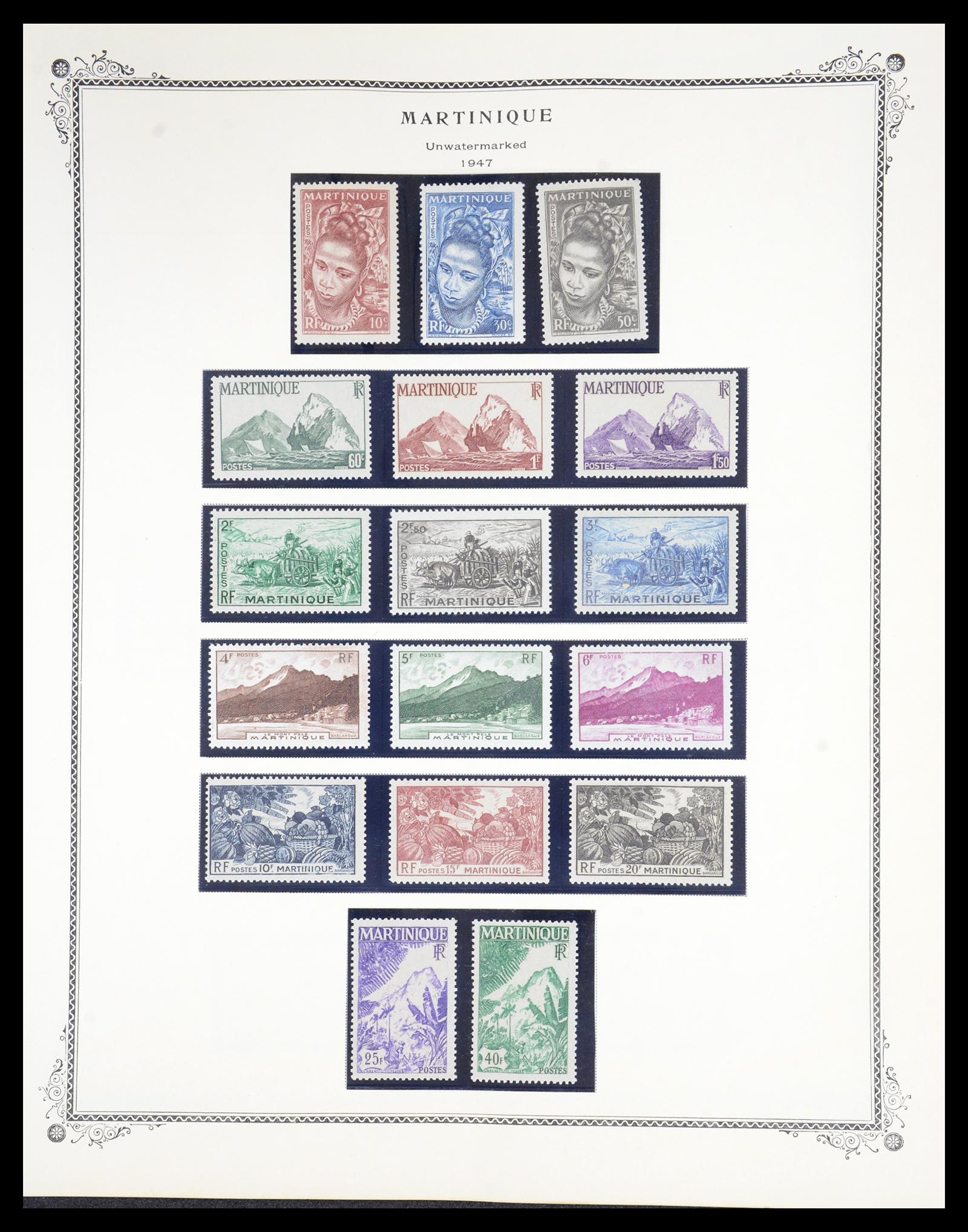 36772 020 - Postzegelverzameling 36772 Martinique 1886-1947.