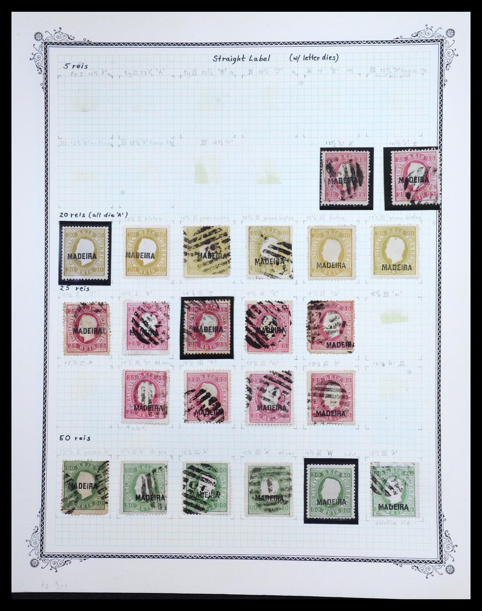 36773 002 - Postzegelverzameling 36773 Madeira 1868-1929.