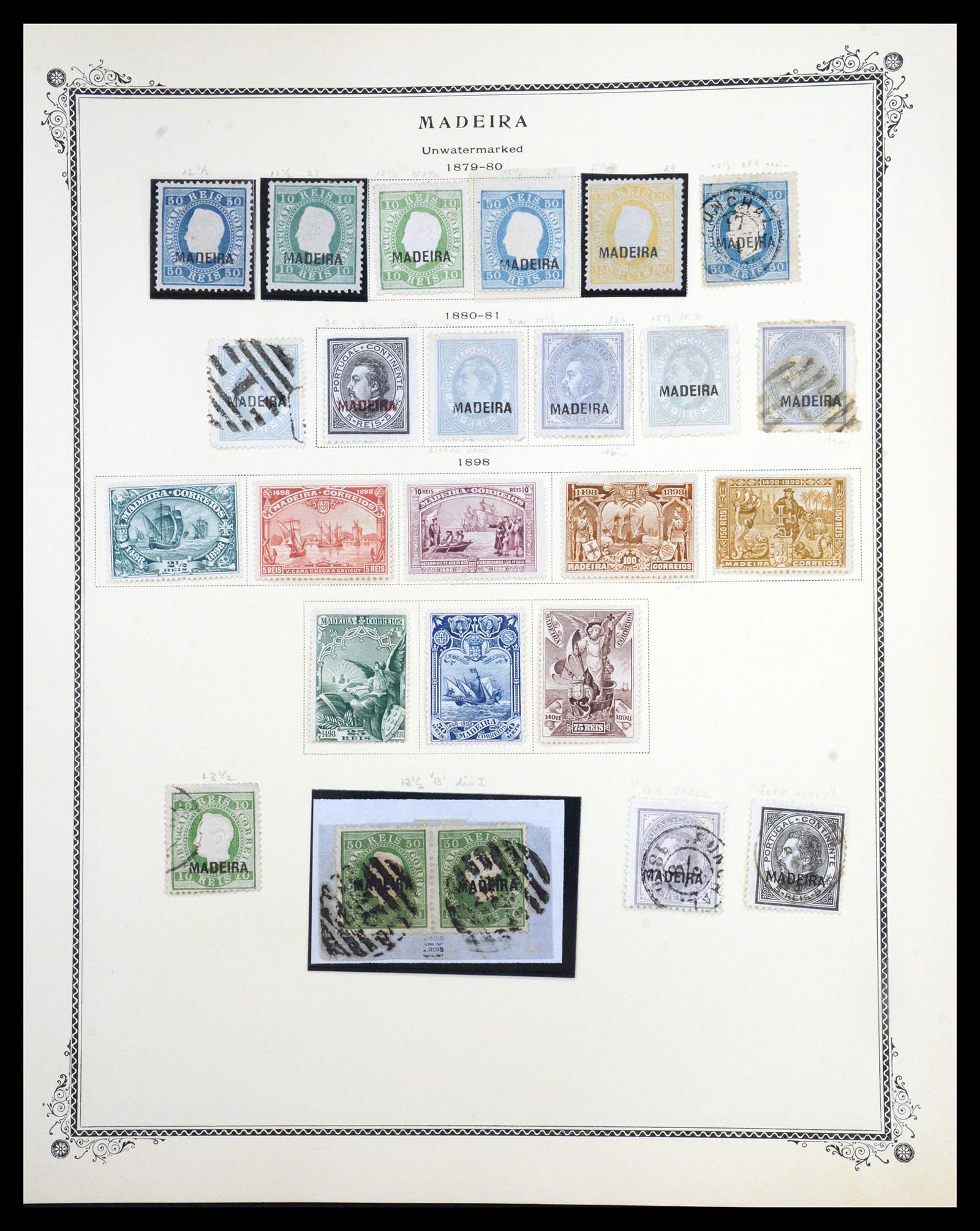 36773 003 - Postzegelverzameling 36773 Madeira 1868-1929.