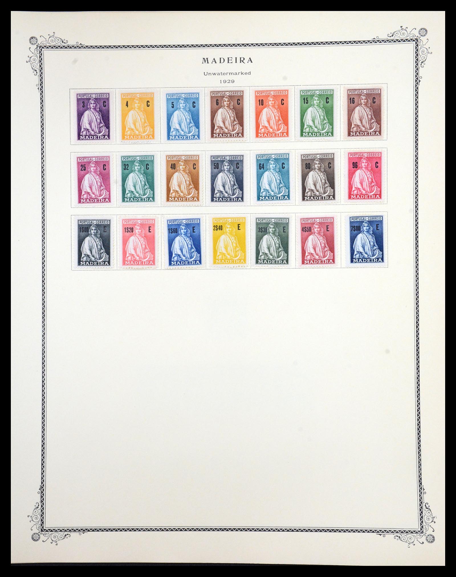36773 005 - Postzegelverzameling 36773 Madeira 1868-1929.