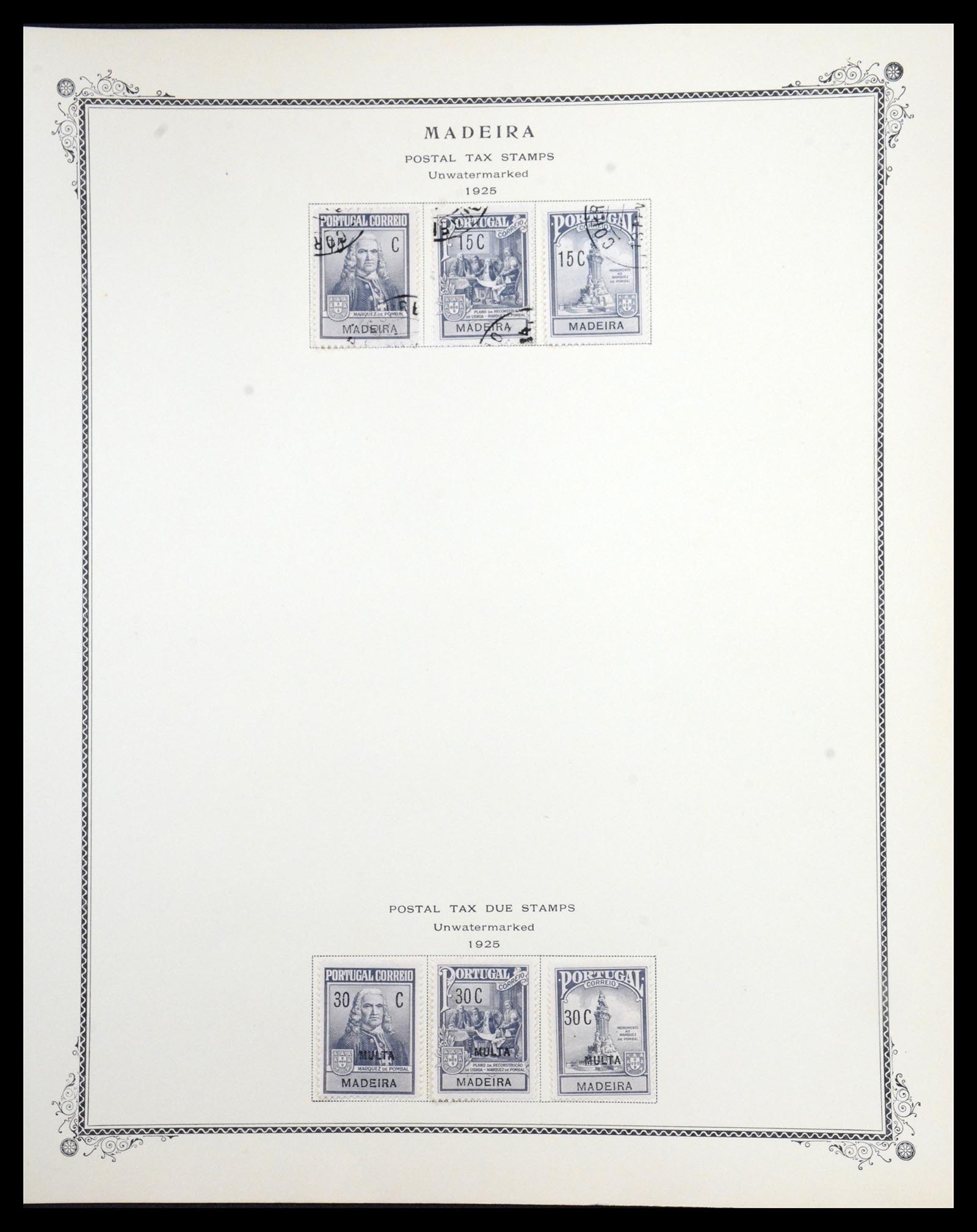 36773 007 - Postzegelverzameling 36773 Madeira 1868-1929.