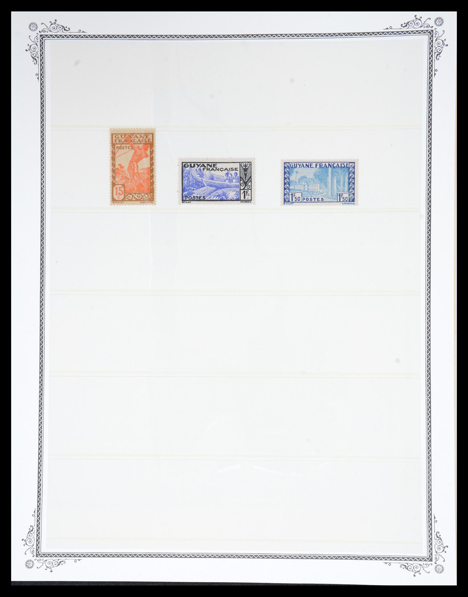 36774 012 - Postzegelverzameling 36774 Frans Guyana 1887-1947.