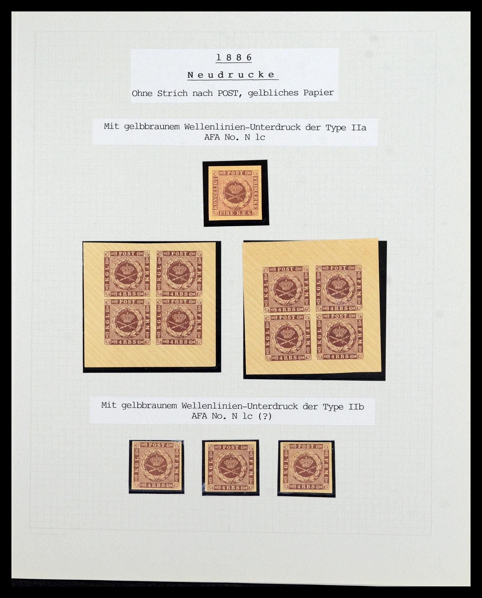 36780 023 - Postzegelverzameling 36780 Denemarken proeven en essays 1849-1961.