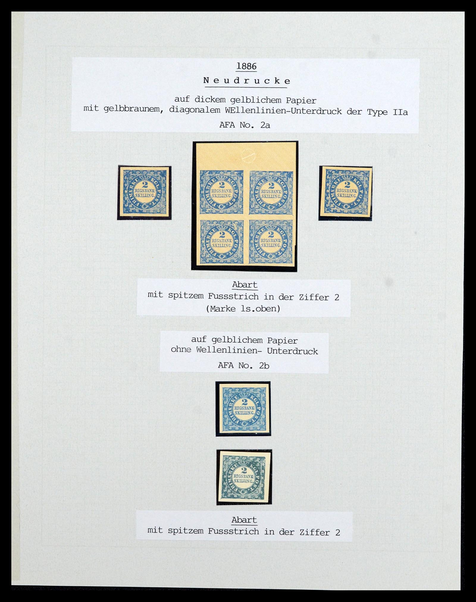 36780 026 - Postzegelverzameling 36780 Denemarken proeven en essays 1849-1961.