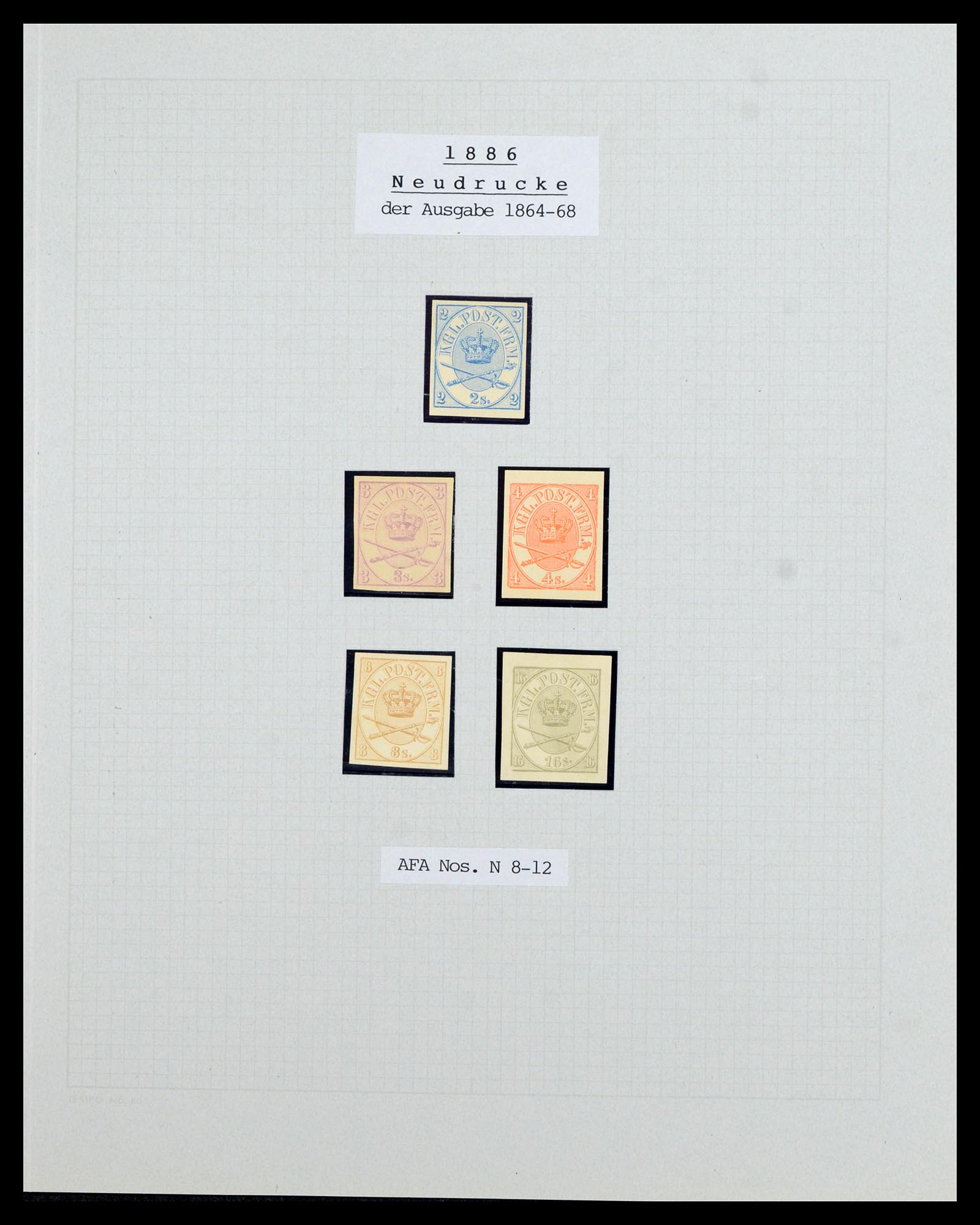 36780 031 - Postzegelverzameling 36780 Denemarken proeven en essays 1849-1961.