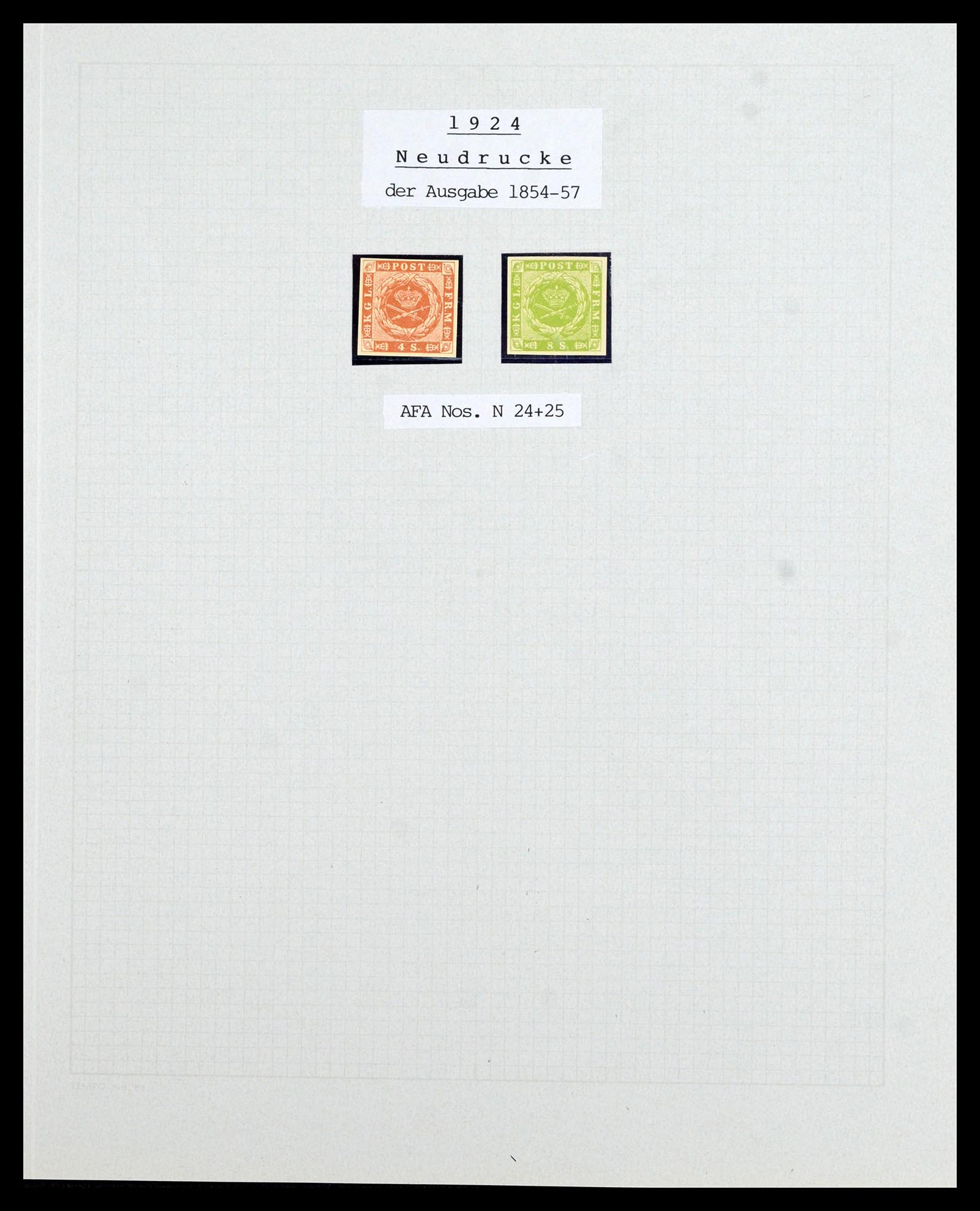 36780 034 - Postzegelverzameling 36780 Denemarken proeven en essays 1849-1961.