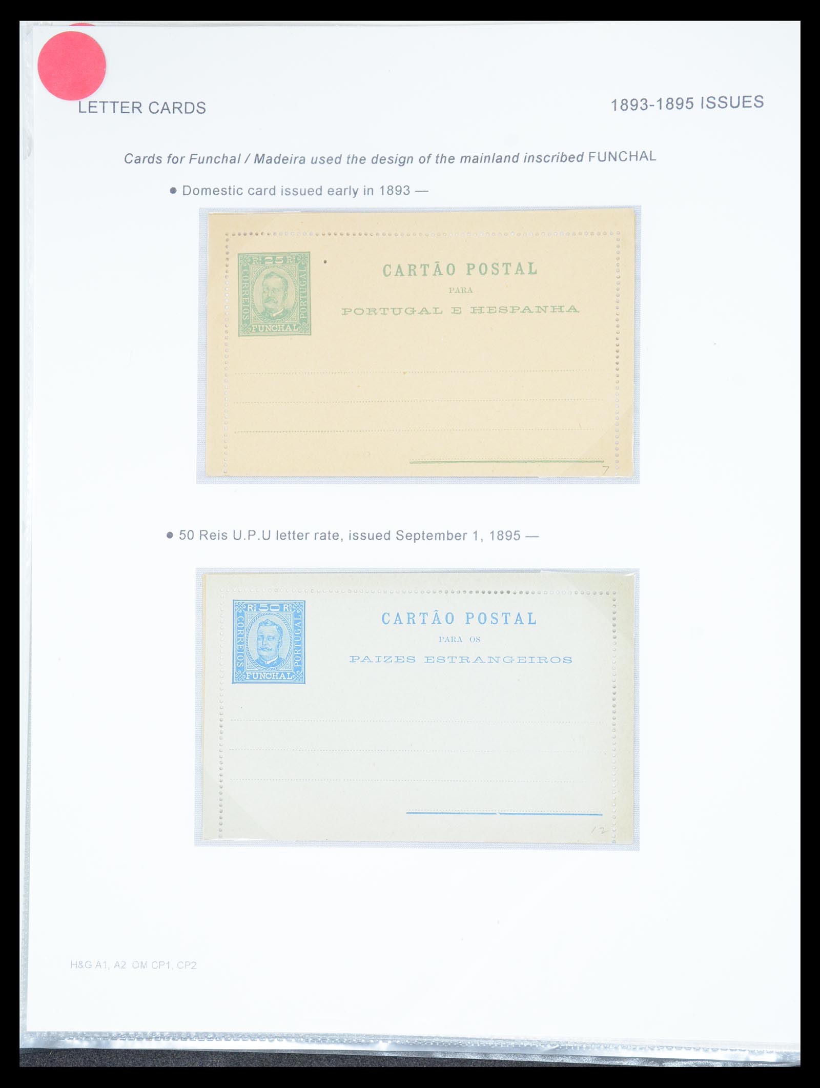 36781 002 - Postzegelverzameling 36781 Madeira postwaardestukken 1879-1948.