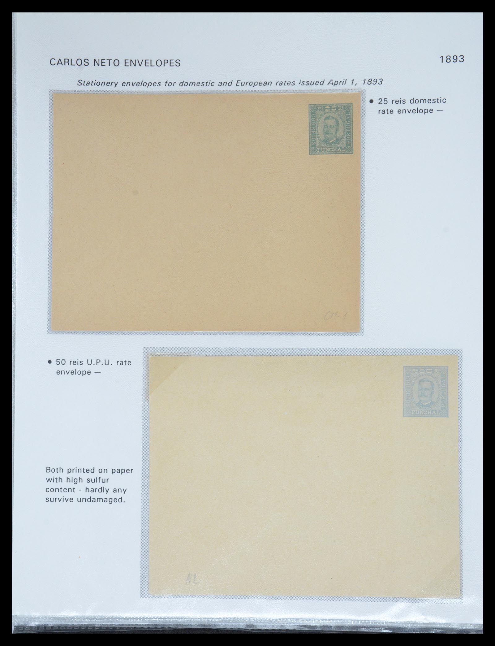 36781 004 - Postzegelverzameling 36781 Madeira postwaardestukken 1879-1948.