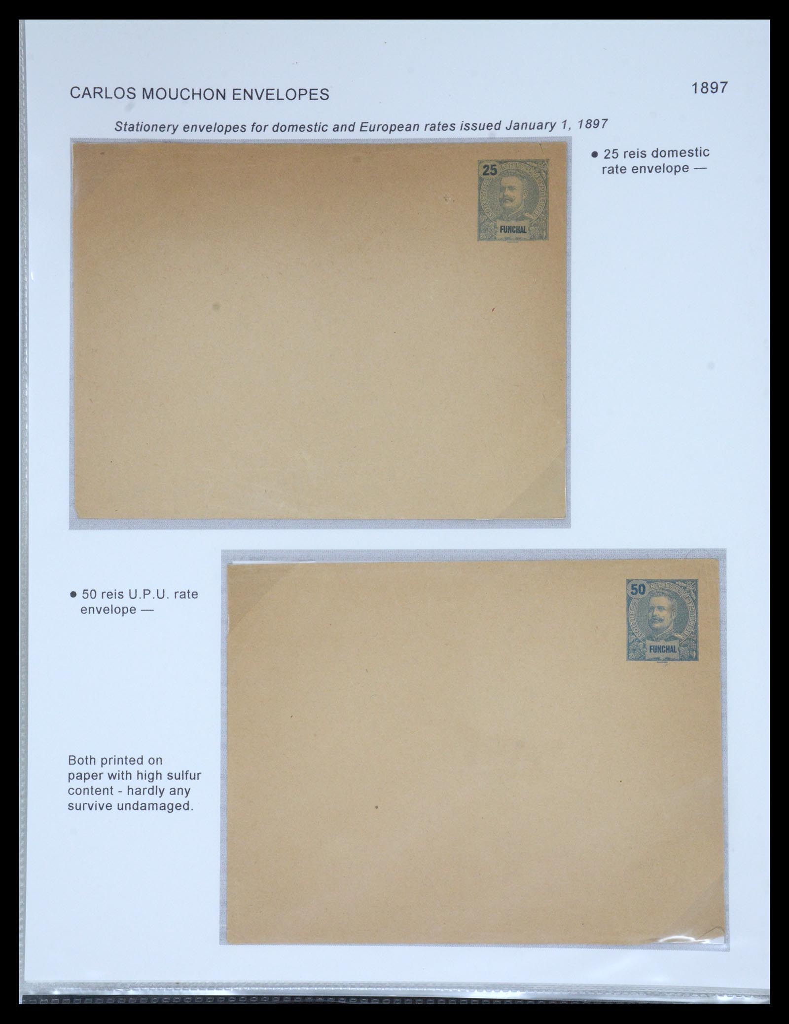 36781 006 - Postzegelverzameling 36781 Madeira postwaardestukken 1879-1948.