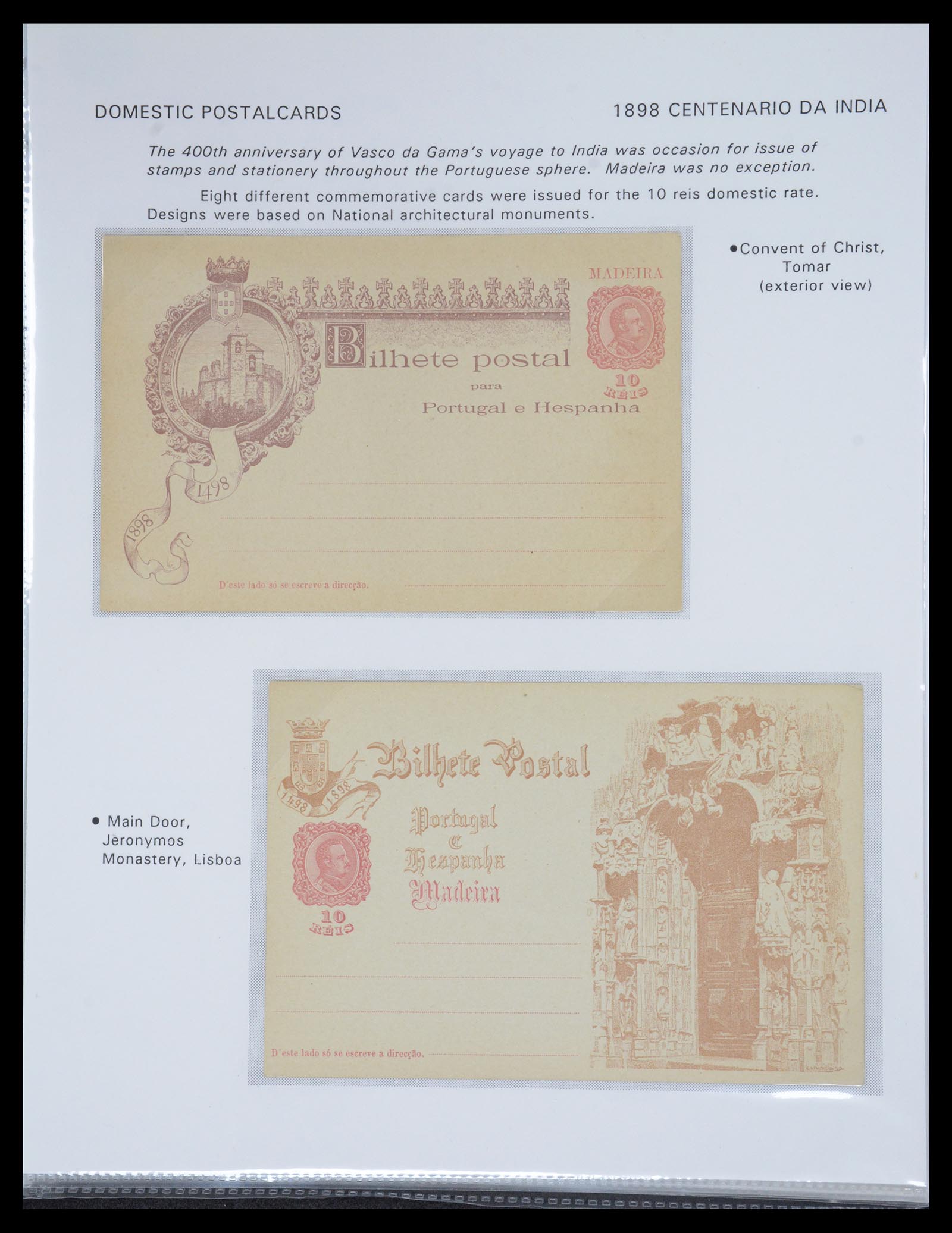 36781 010 - Stamp collection 36781 Madeira postal stationeries 1879-1948.