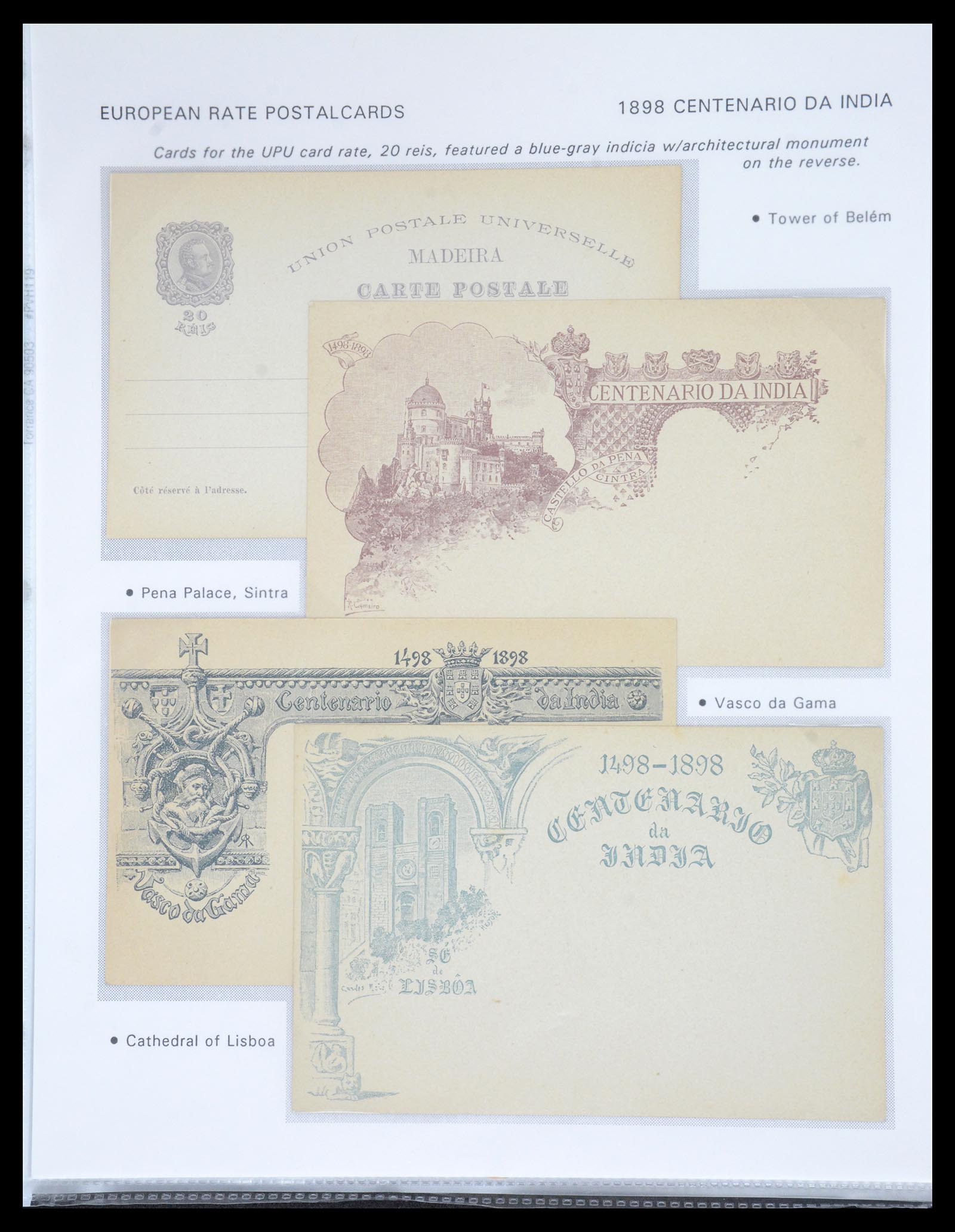 36781 013 - Stamp collection 36781 Madeira postal stationeries 1879-1948.