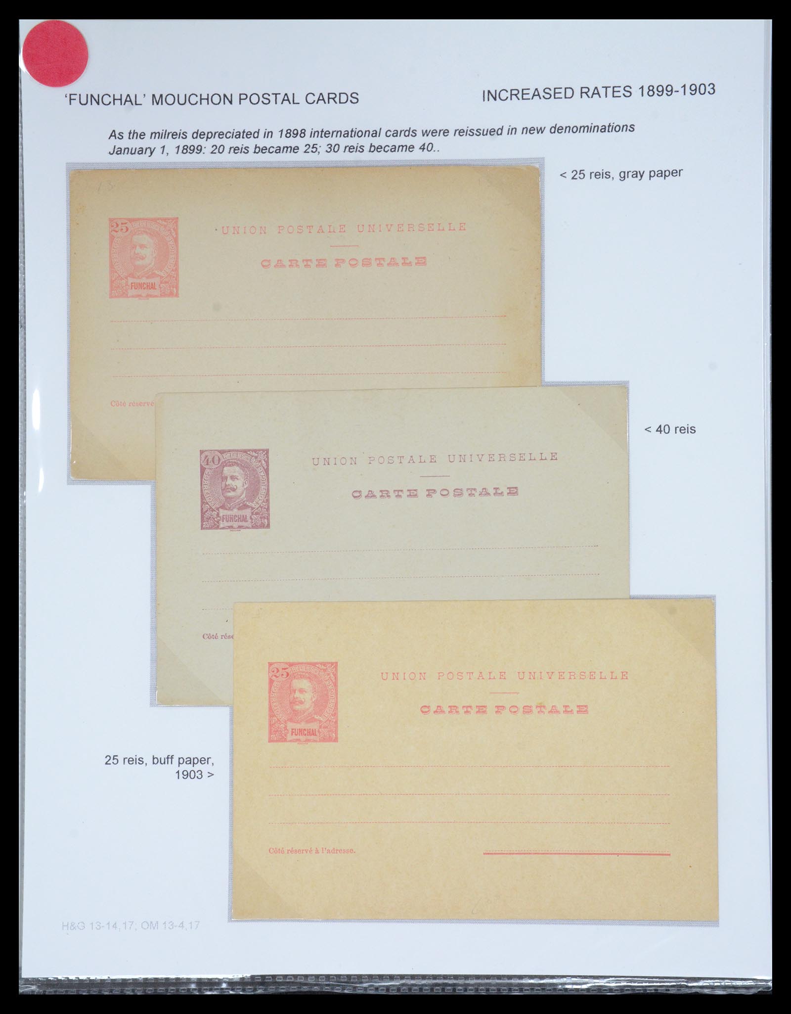 36781 016 - Stamp collection 36781 Madeira postal stationeries 1879-1948.