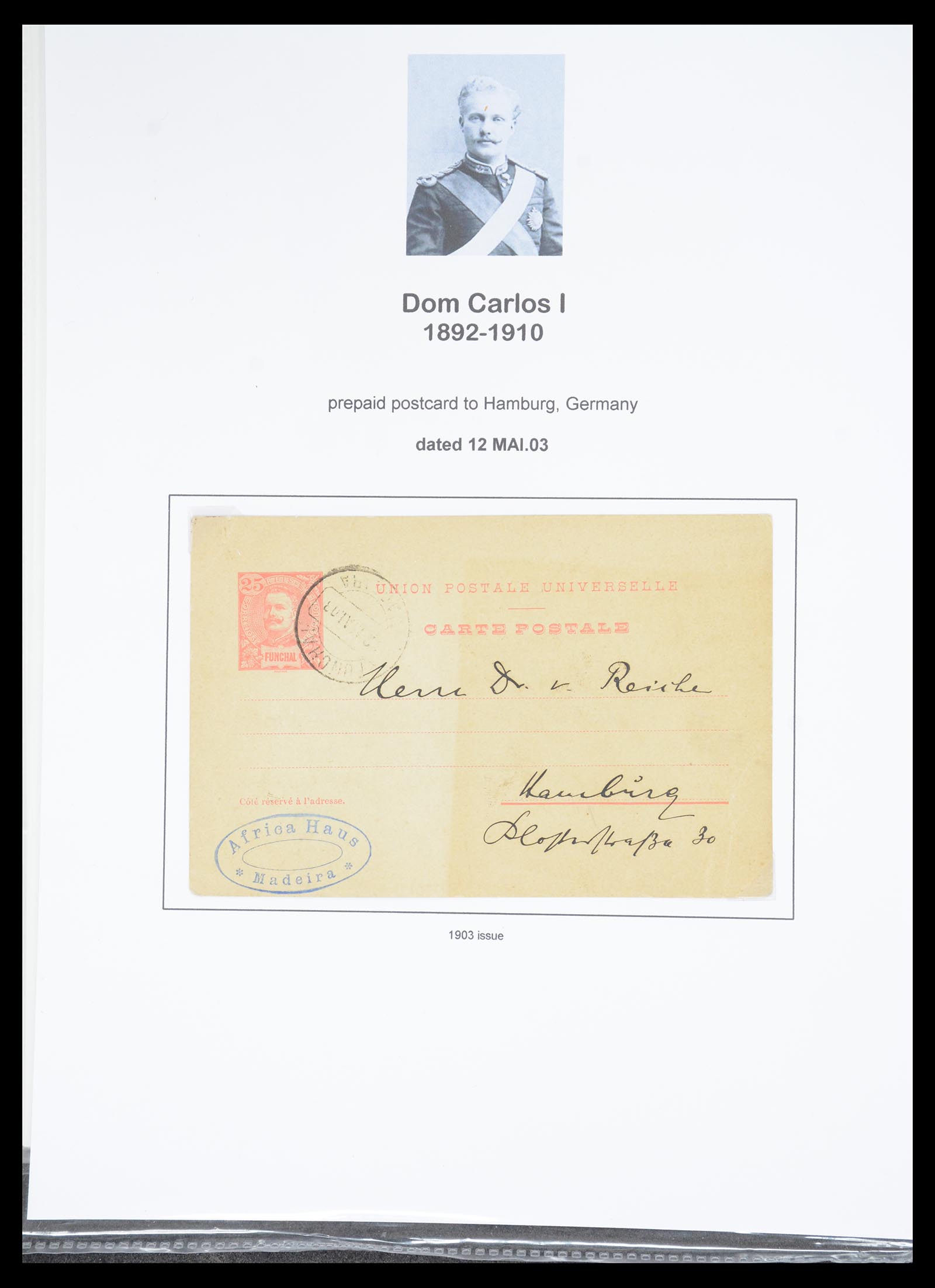 36781 018 - Postzegelverzameling 36781 Madeira postwaardestukken 1879-1948.