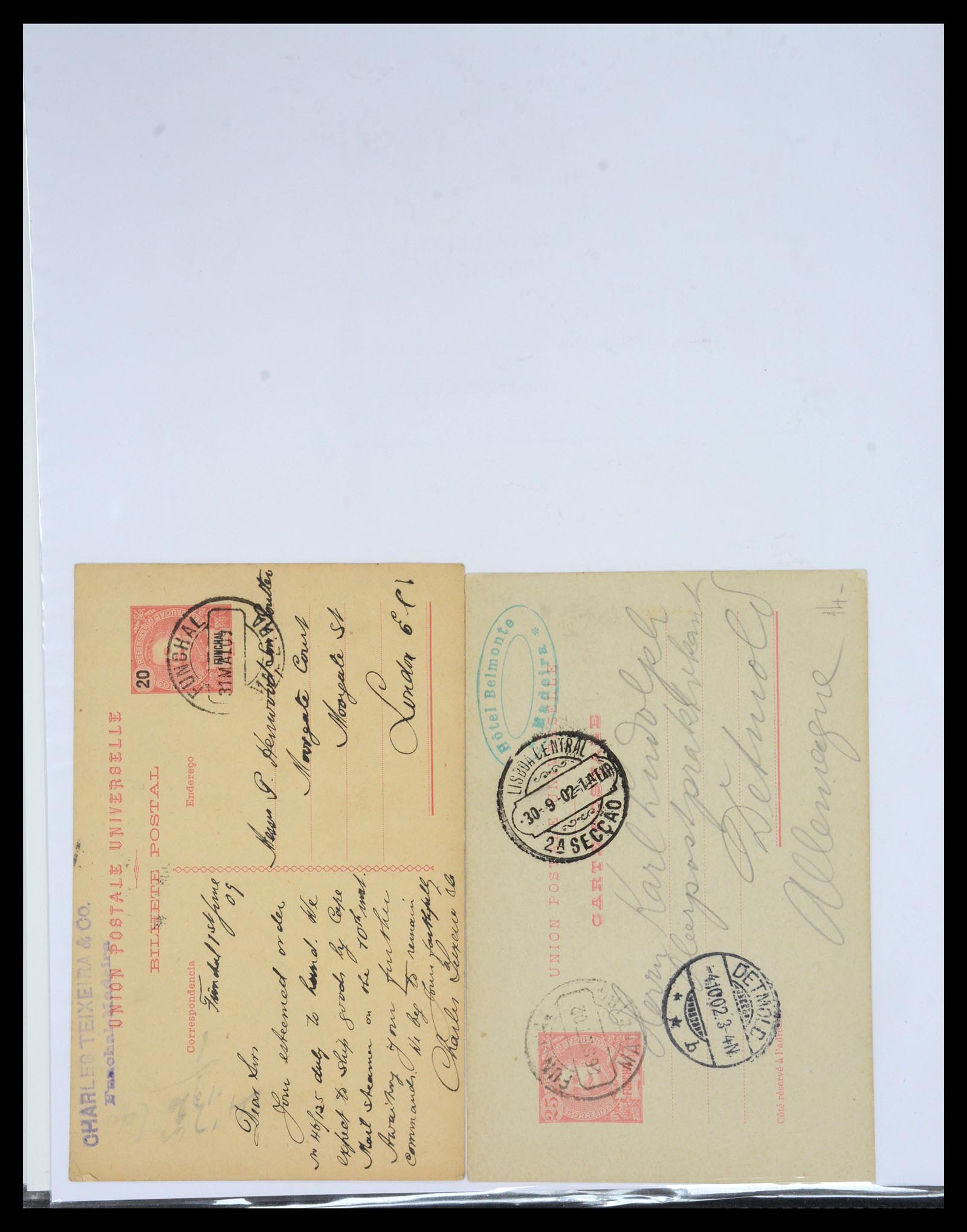 36781 019 - Postzegelverzameling 36781 Madeira postwaardestukken 1879-1948.