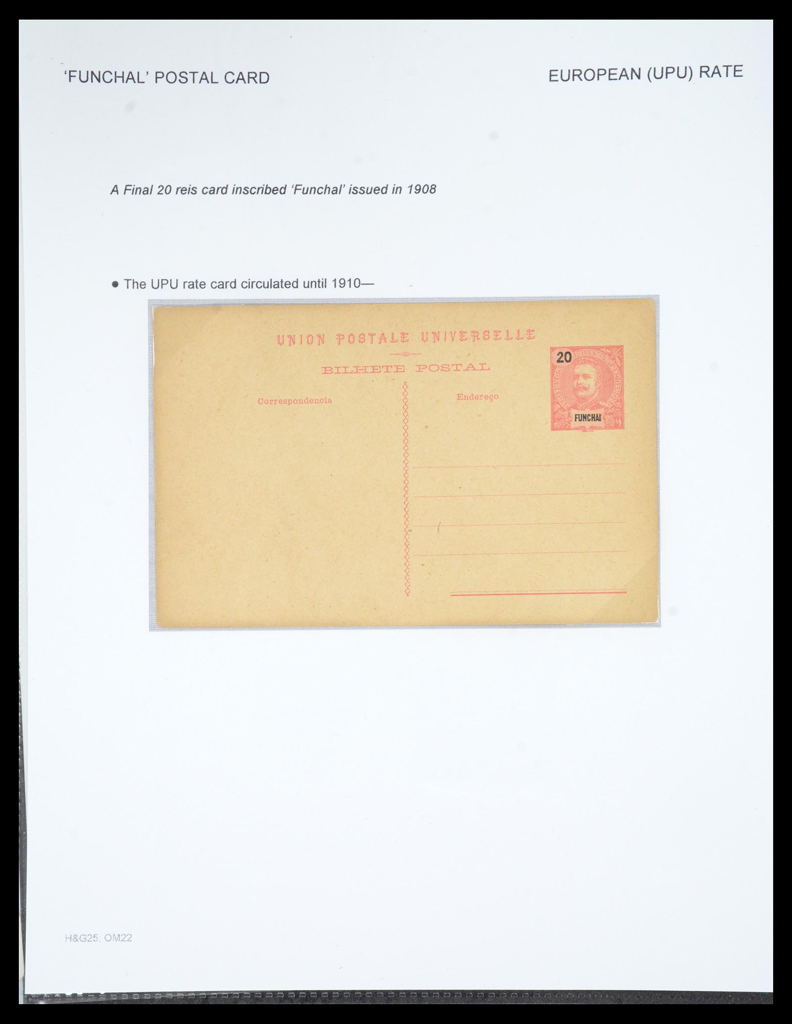 36781 021 - Postzegelverzameling 36781 Madeira postwaardestukken 1879-1948.