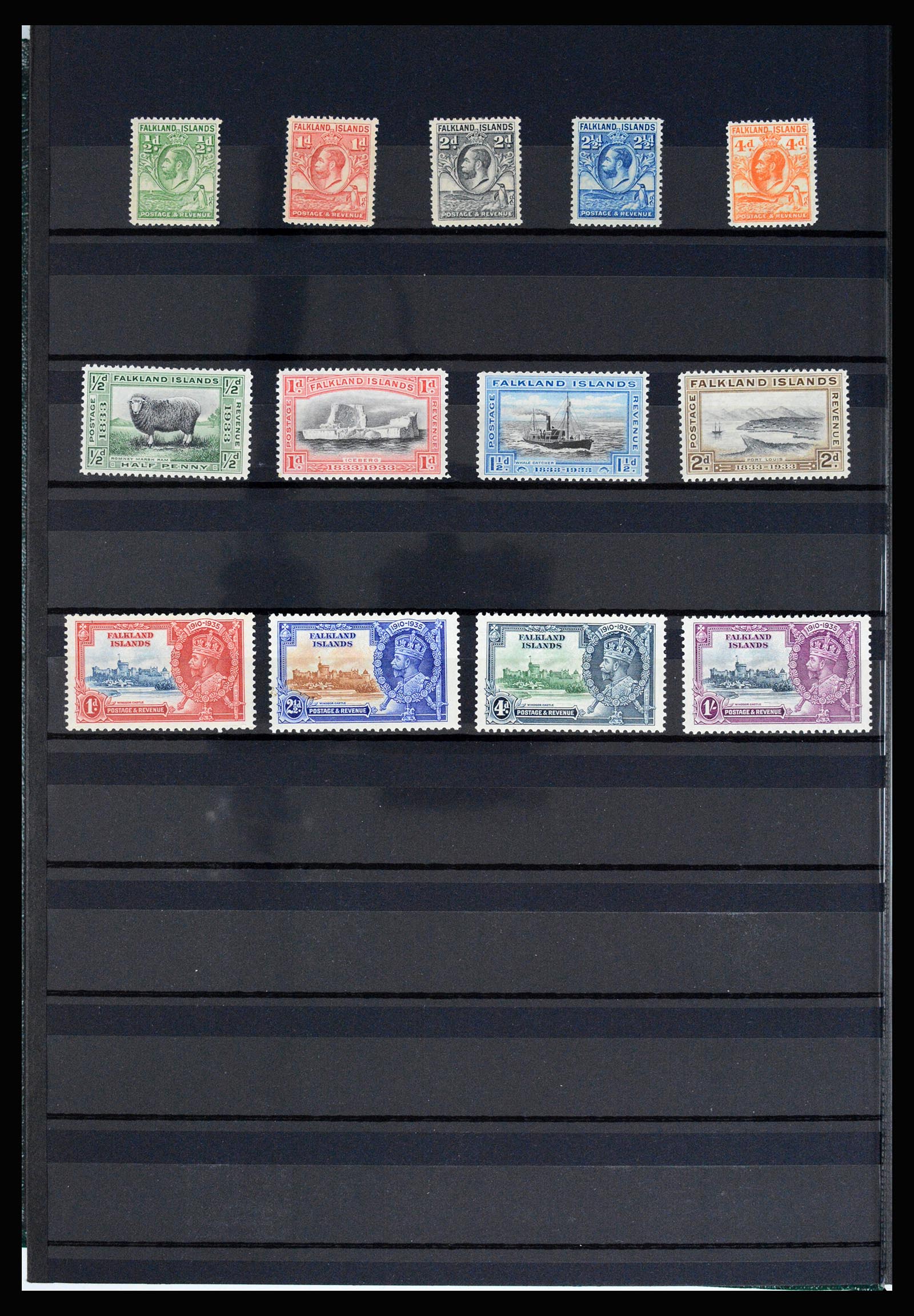 36784 002 - Postzegelverzameling 36784 Falkland Eilanden 1895-1997.