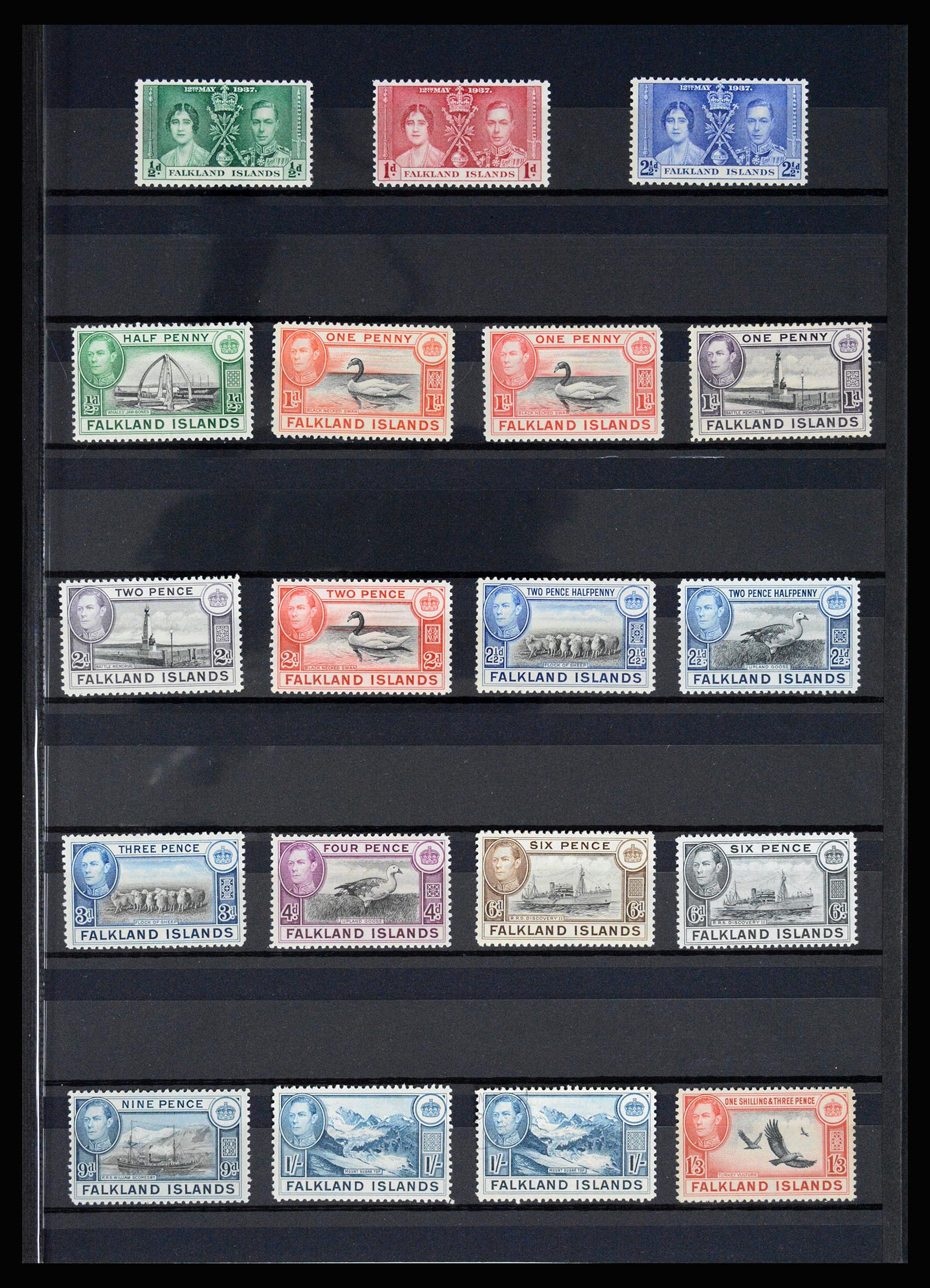 36784 003 - Postzegelverzameling 36784 Falkland Eilanden 1895-1997.