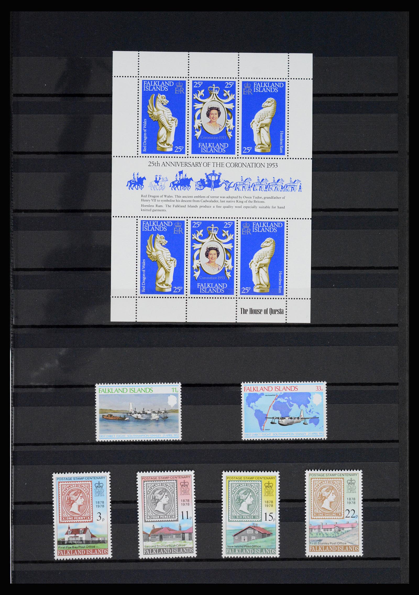 36784 013 - Postzegelverzameling 36784 Falkland Eilanden 1895-1997.