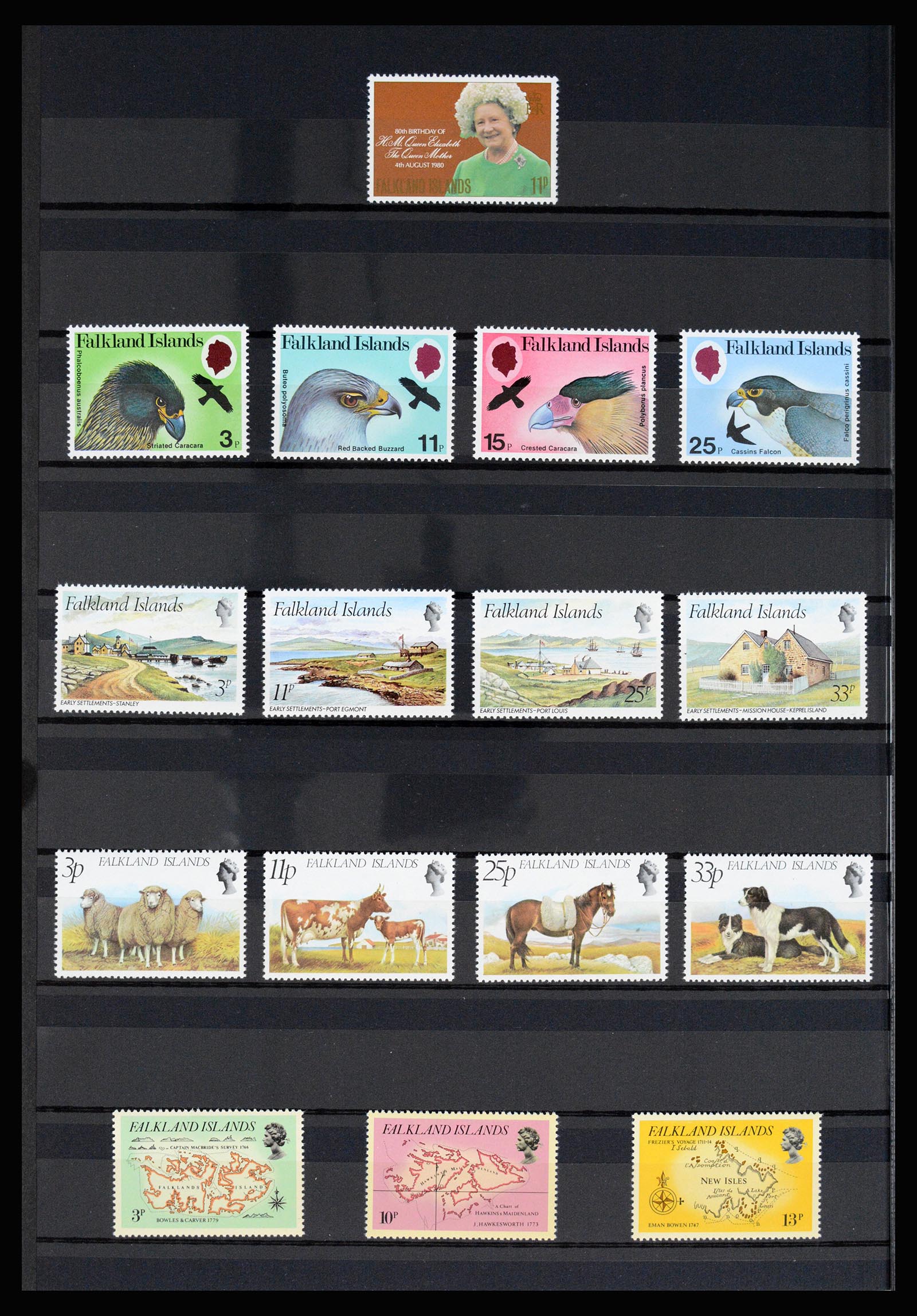 36784 016 - Postzegelverzameling 36784 Falkland Eilanden 1895-1997.