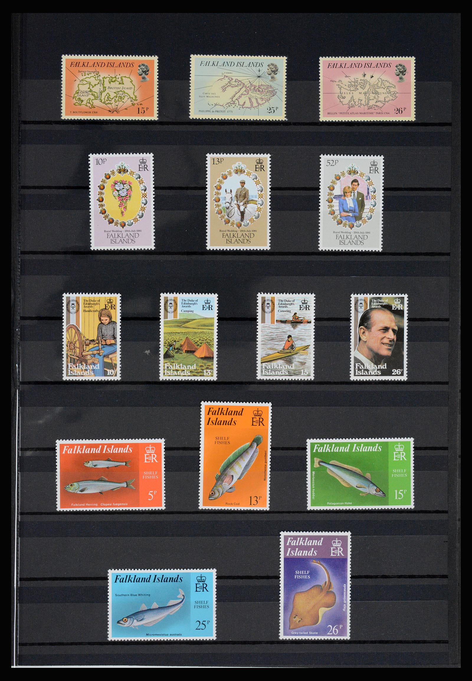 36784 017 - Postzegelverzameling 36784 Falkland Eilanden 1895-1997.